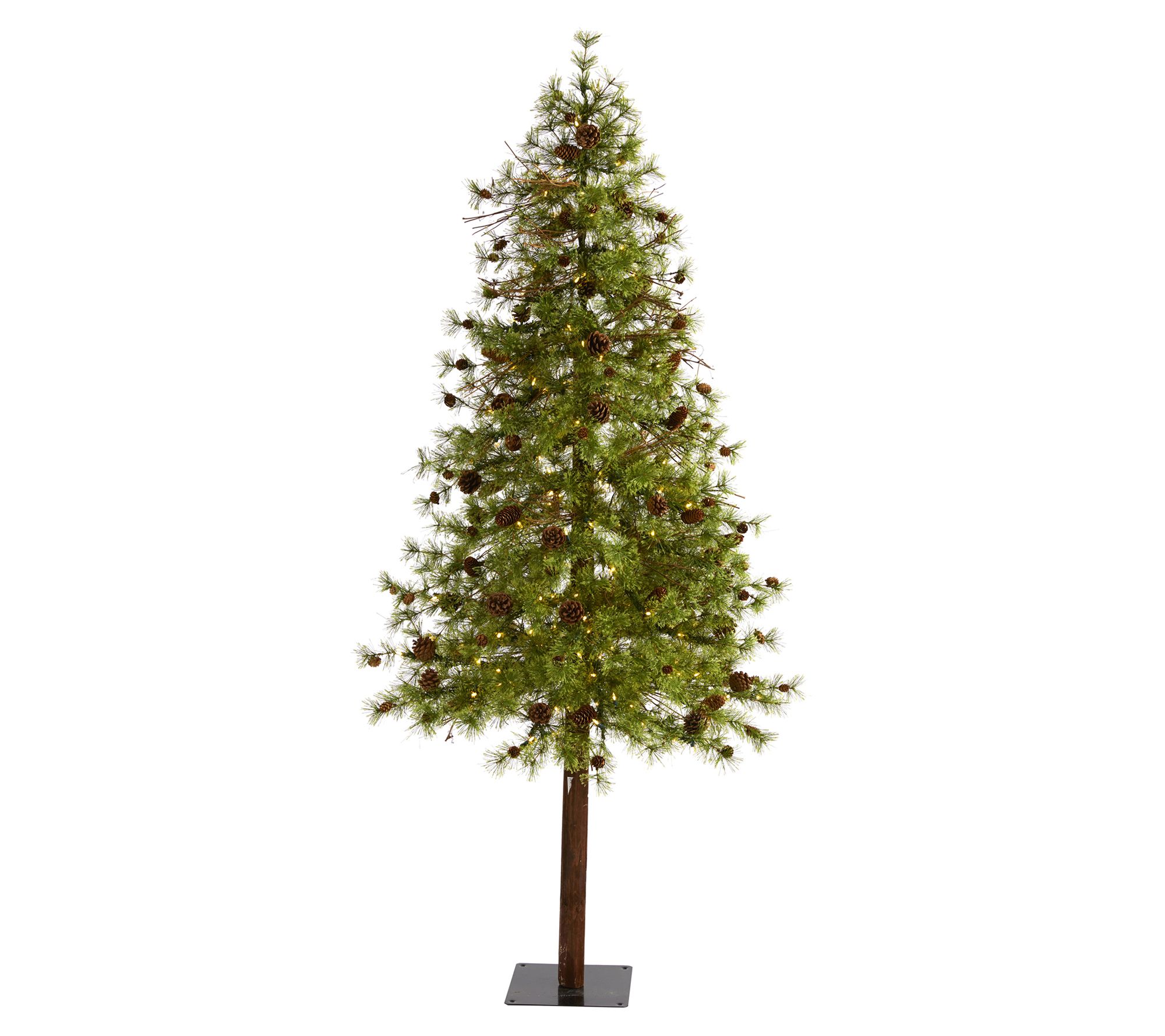 Nearly Natural 7' Tree w/200 Clear multifunction LED Lights