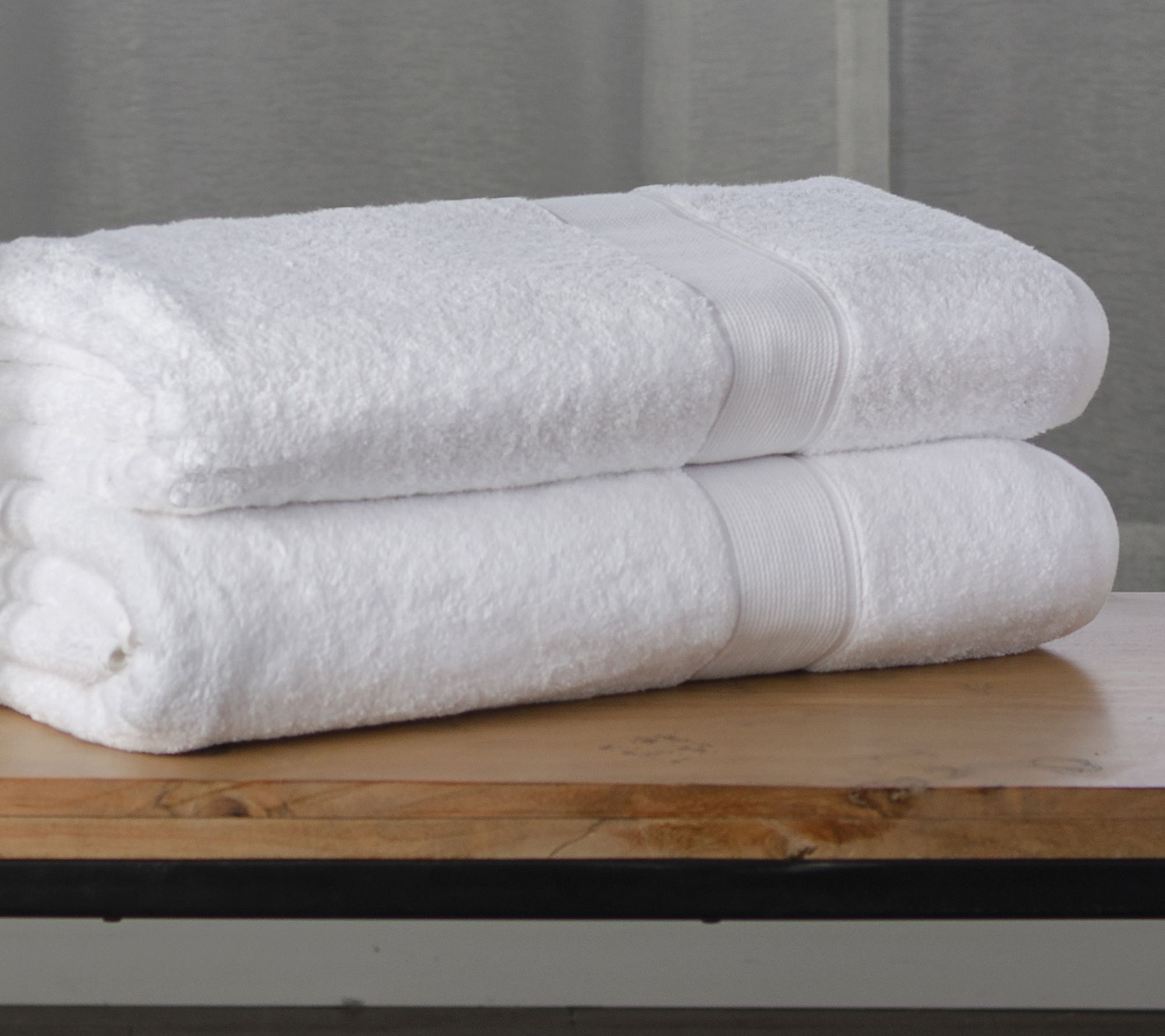 Superior 2 Piece Organic Cotton Plush Bath Sheet Set