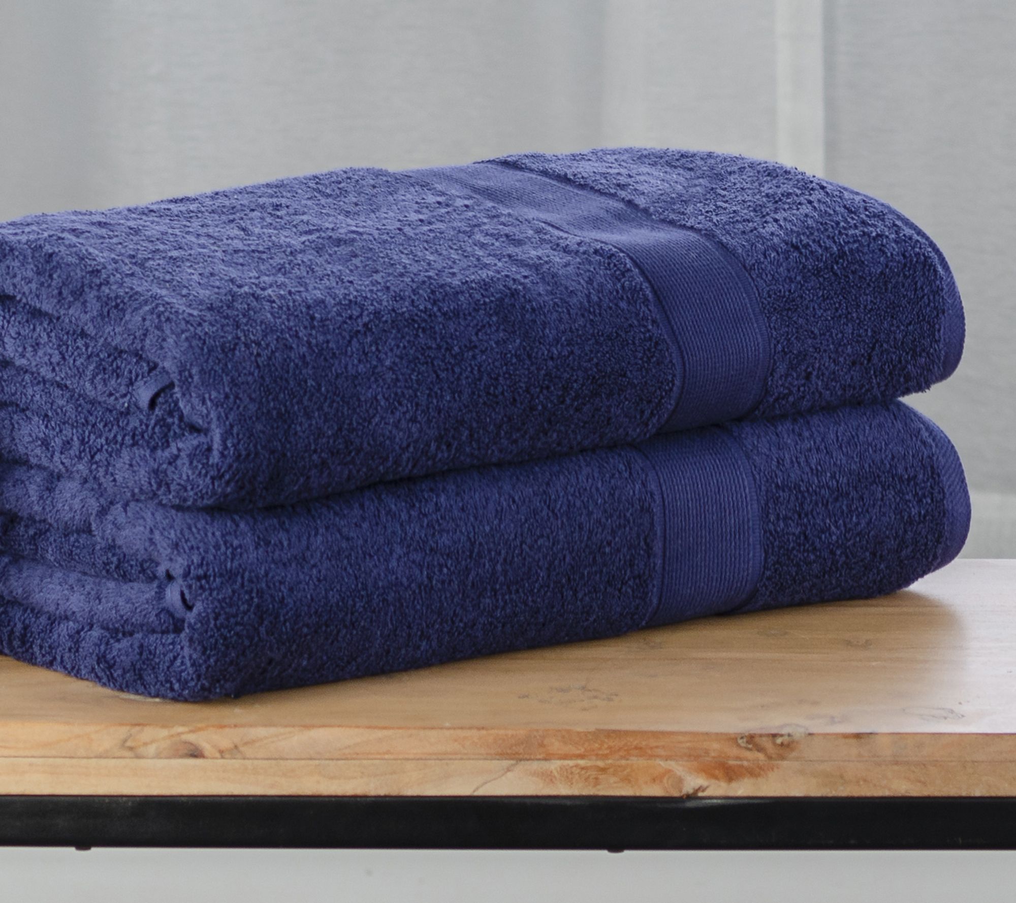 Superior 2 Piece Organic Cotton Plush Bath Sheet Set