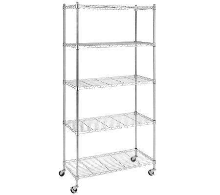 Whitmor Supreme Five-Tier Cart - QVC.com