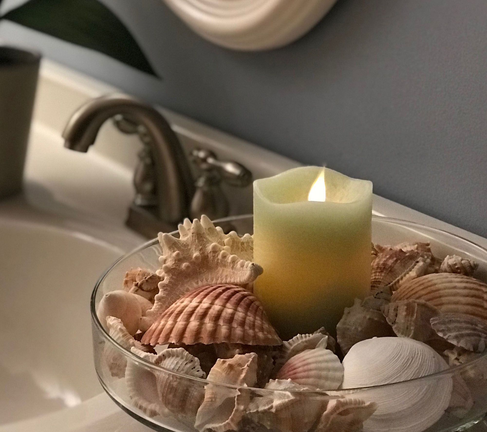 Pacific Accents Solare Melted Top 3" x 5" Flameless Candle