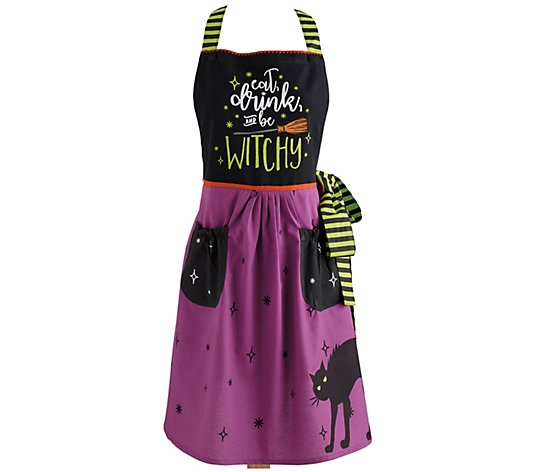 Design Imports Eat Drink and Be Witchy Halloween Apron