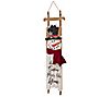 Glitzhome Wood Christmas Snowman Snow Place Like Home Sign
