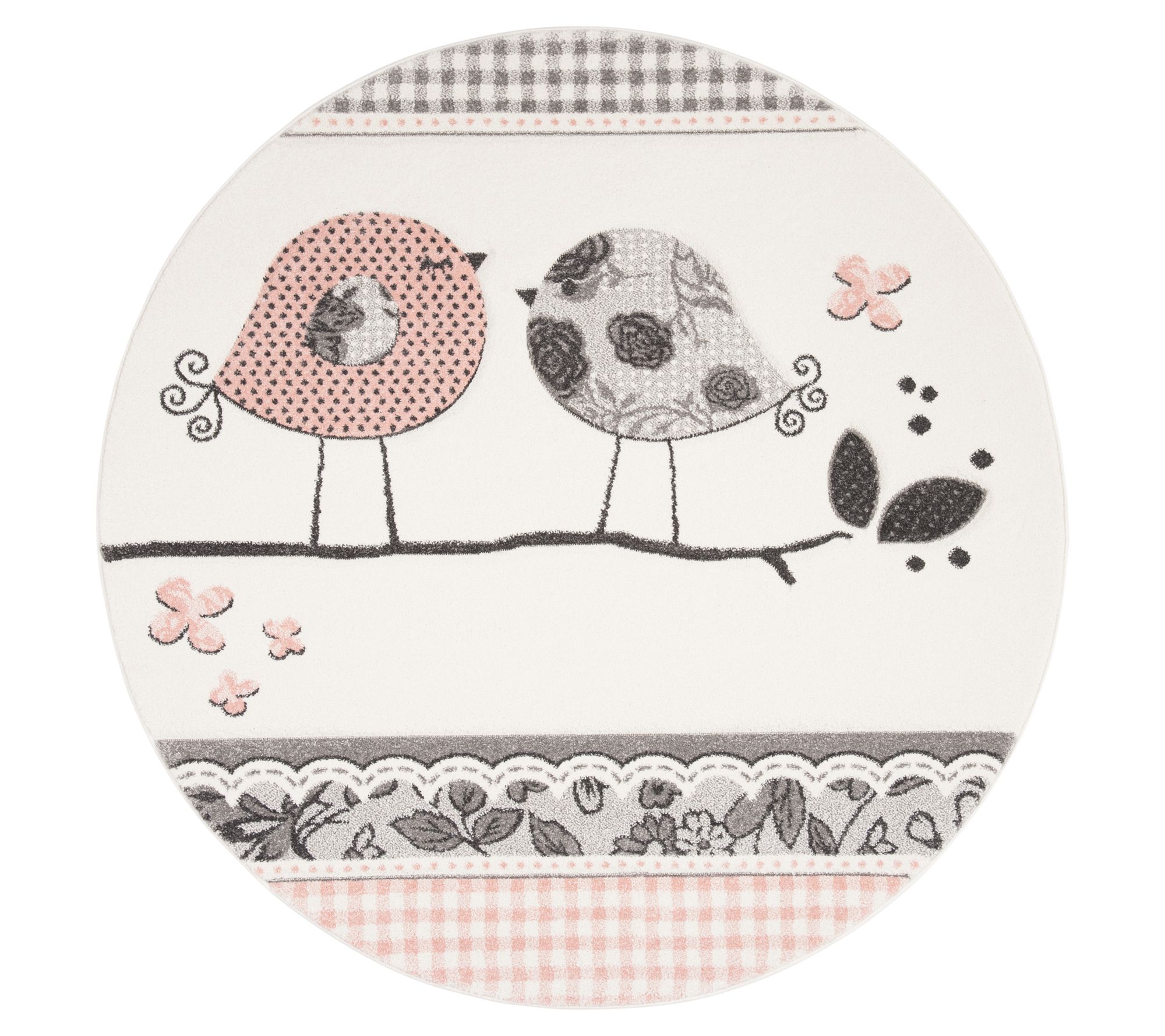 Carousel Kids 153 Collection 4' X 4' Round Rug