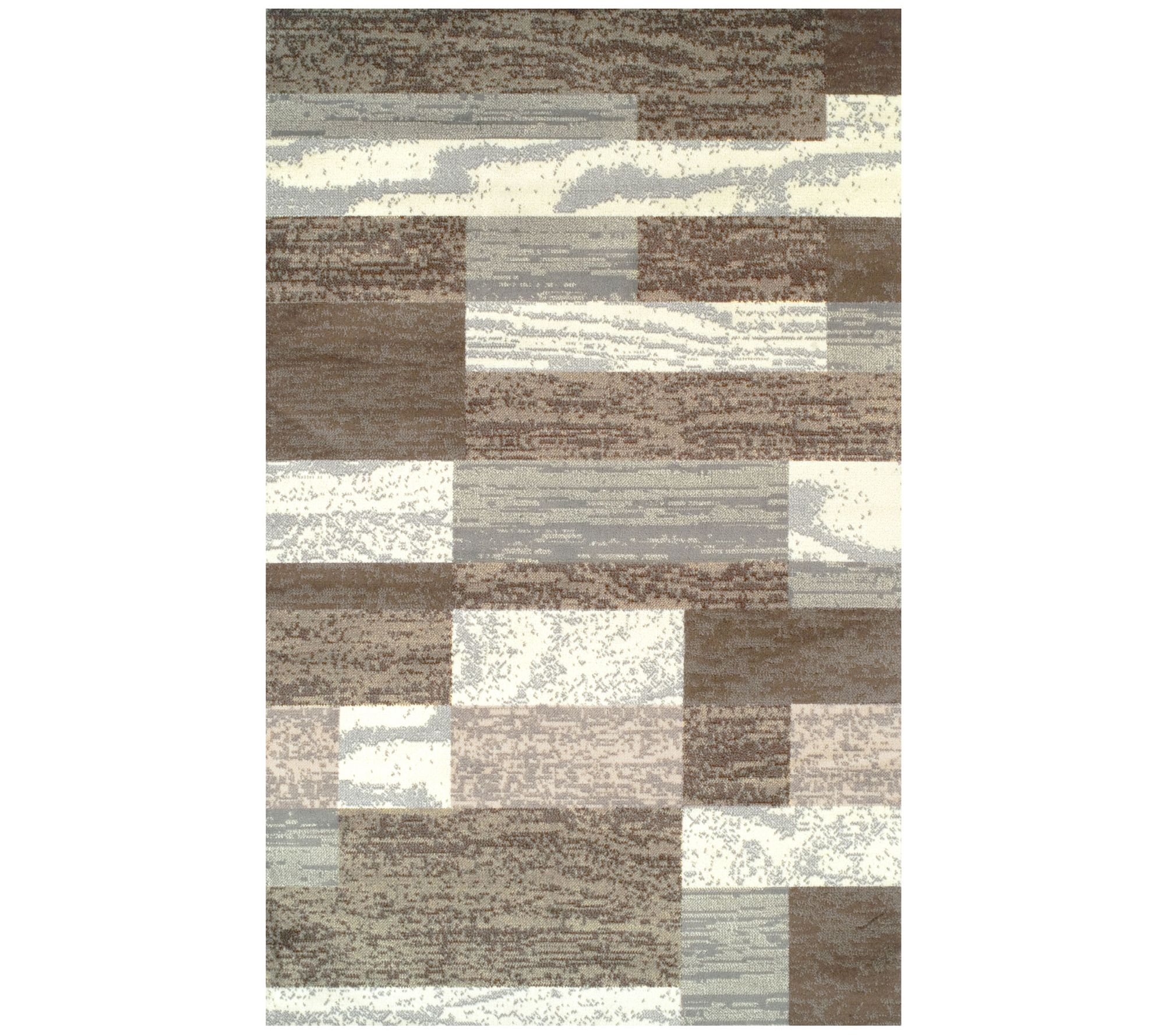 Superior Contemporary Geometric Patchwork 8x10rea Rug