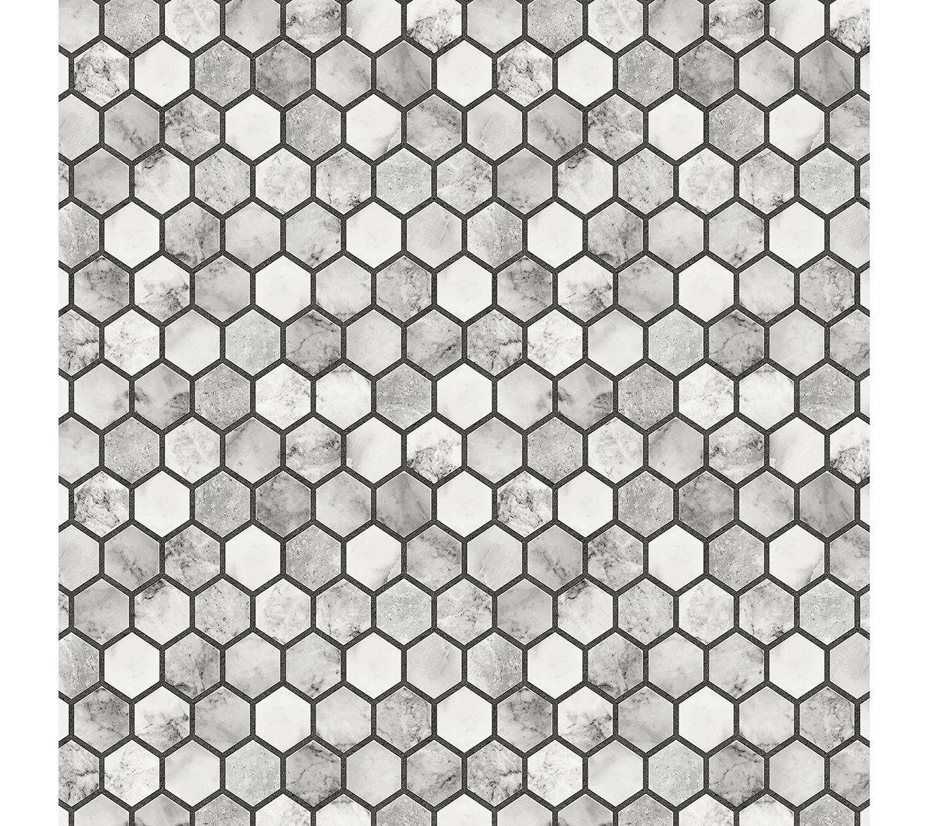 NextWall Marble Hexagon Peel and Stick Wallpaper Roll