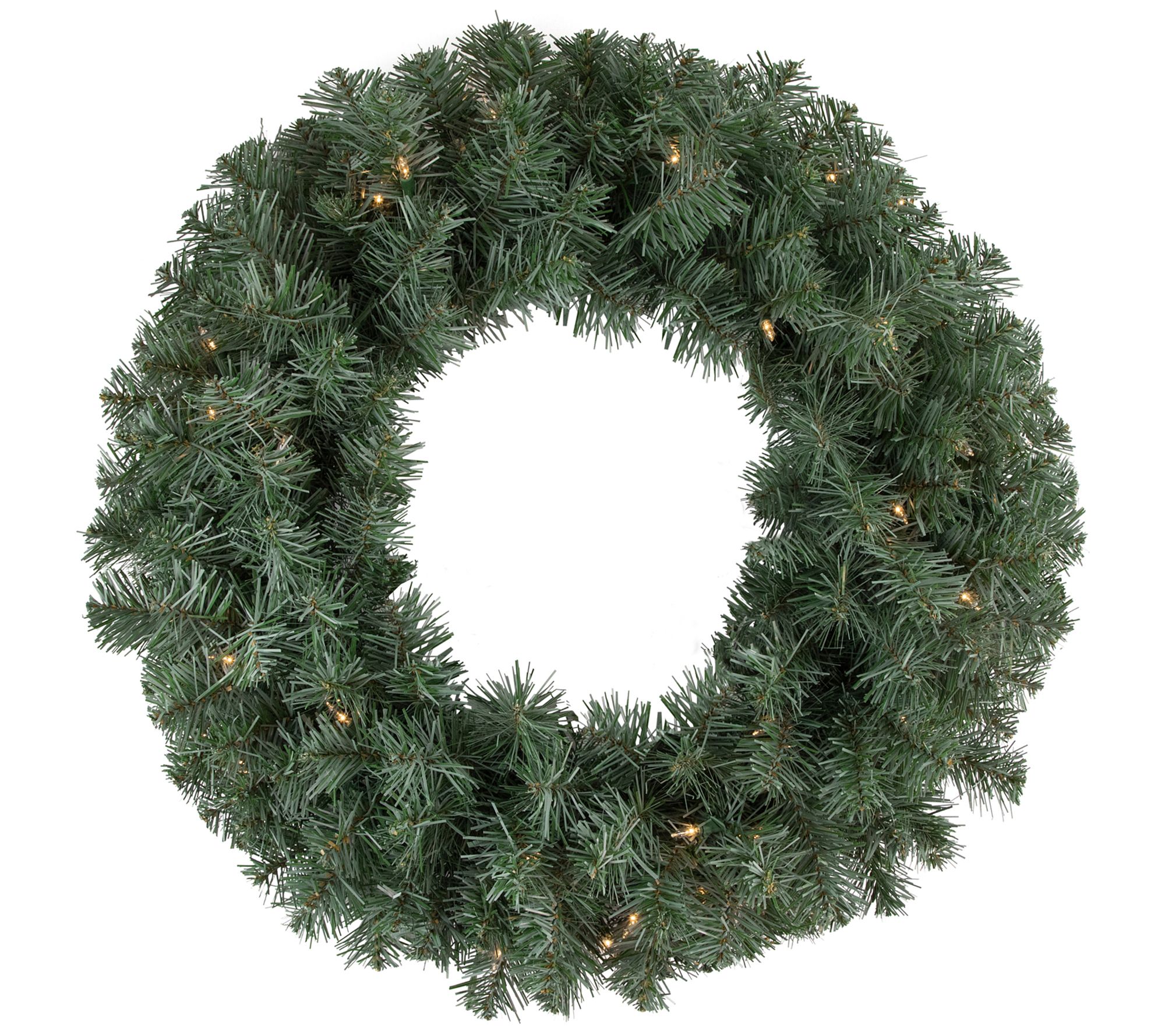 Northlight Colorado Blue Spruce 24-Inch Wreath w/ Clear Lights