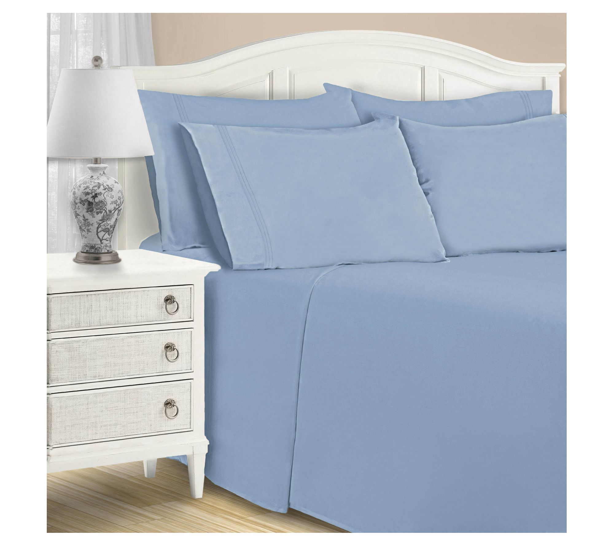 Queen White 6pc Microfiber Sheet Set By Bare Home : Target