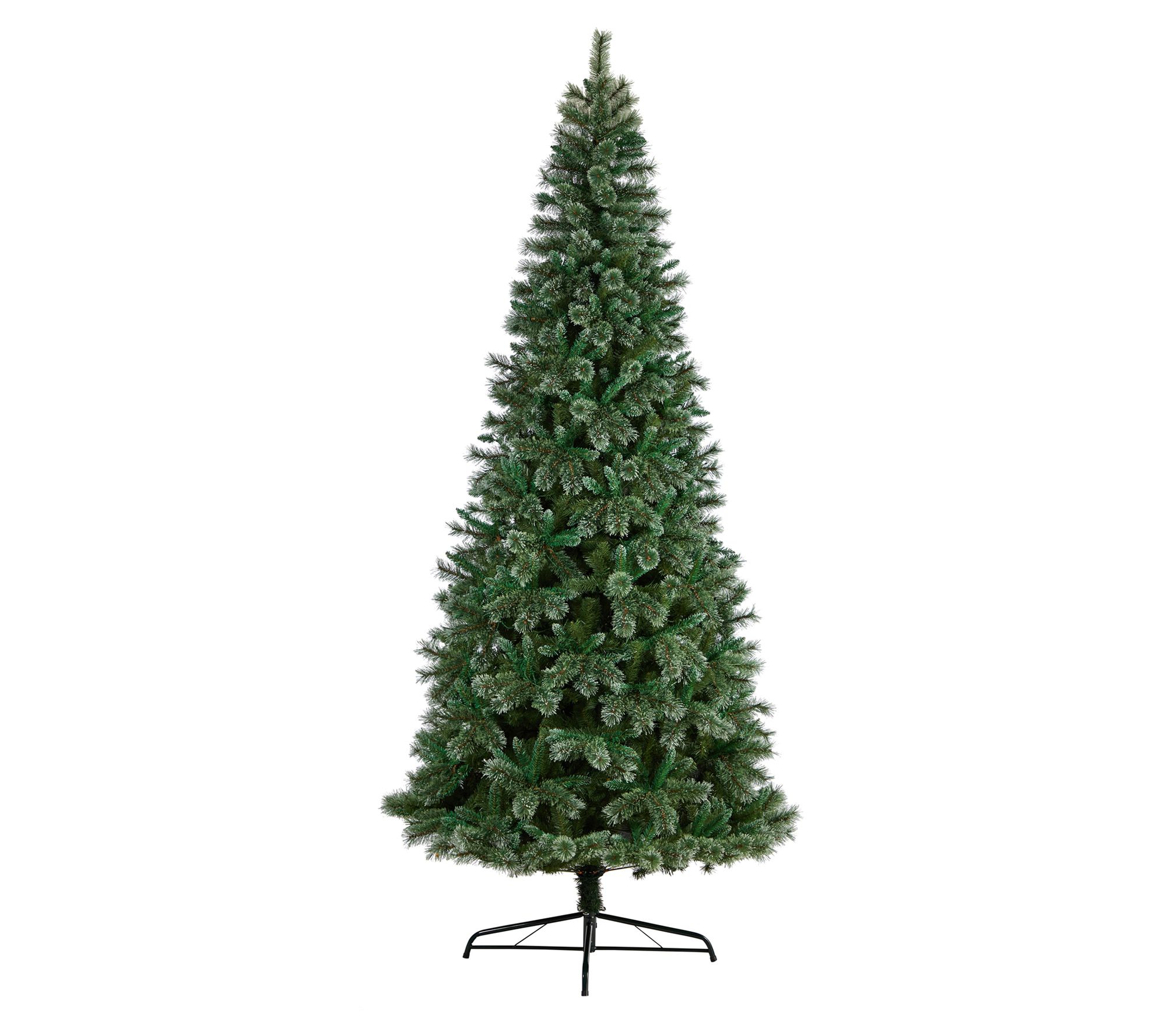 Nearly Natural10' Slim Snow Tip Pine ArtificialChristmas Tre