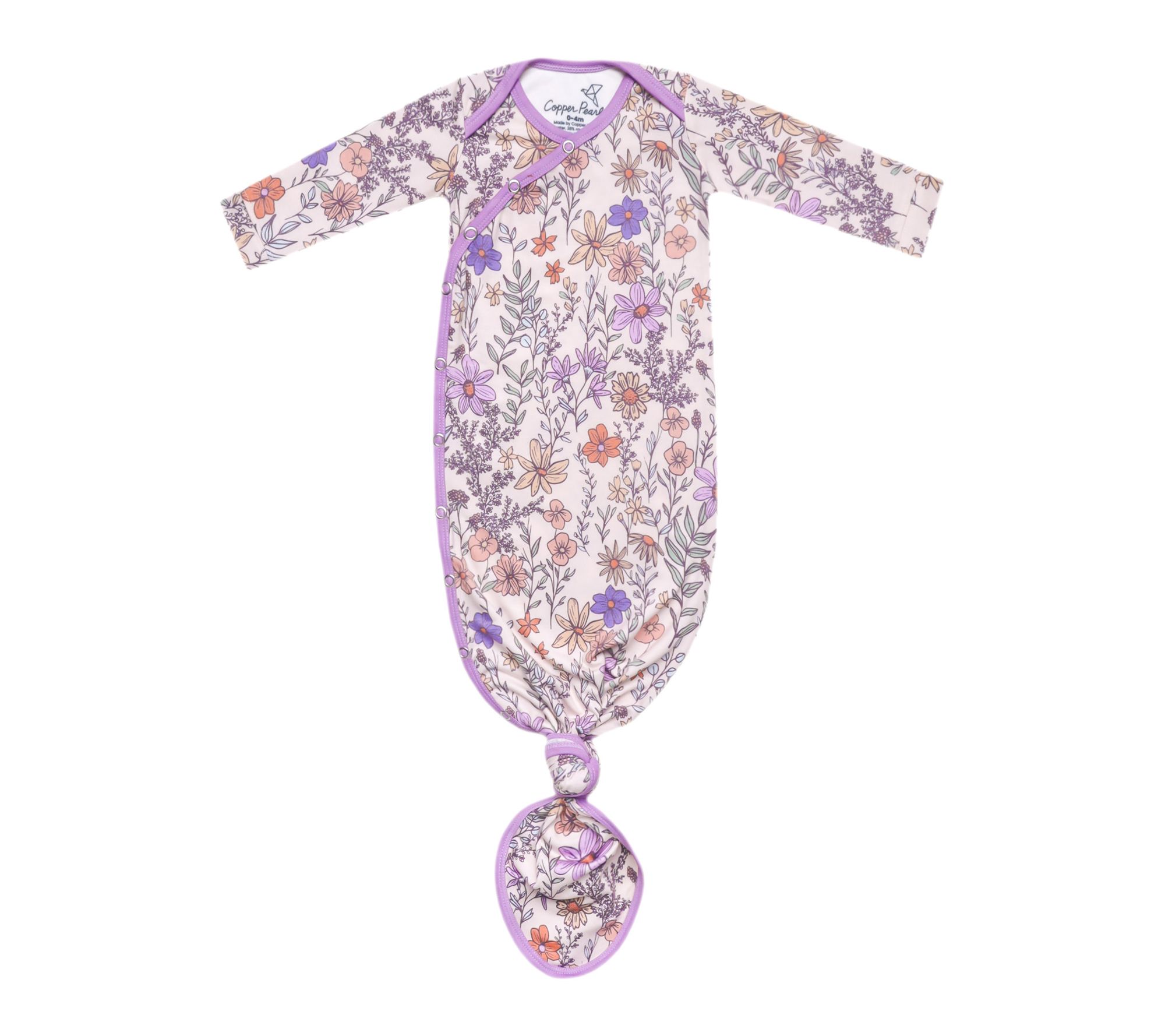 Copper Pearl Newborn Knotted Gown