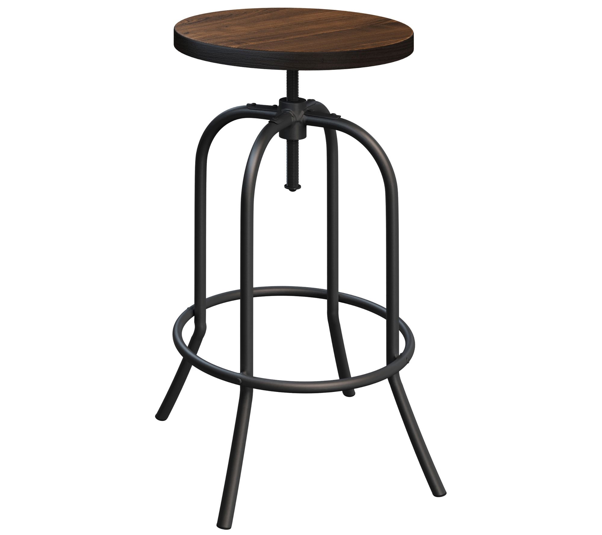 Lavish Home Swivel Bar Stool Adjustable Backless Stool