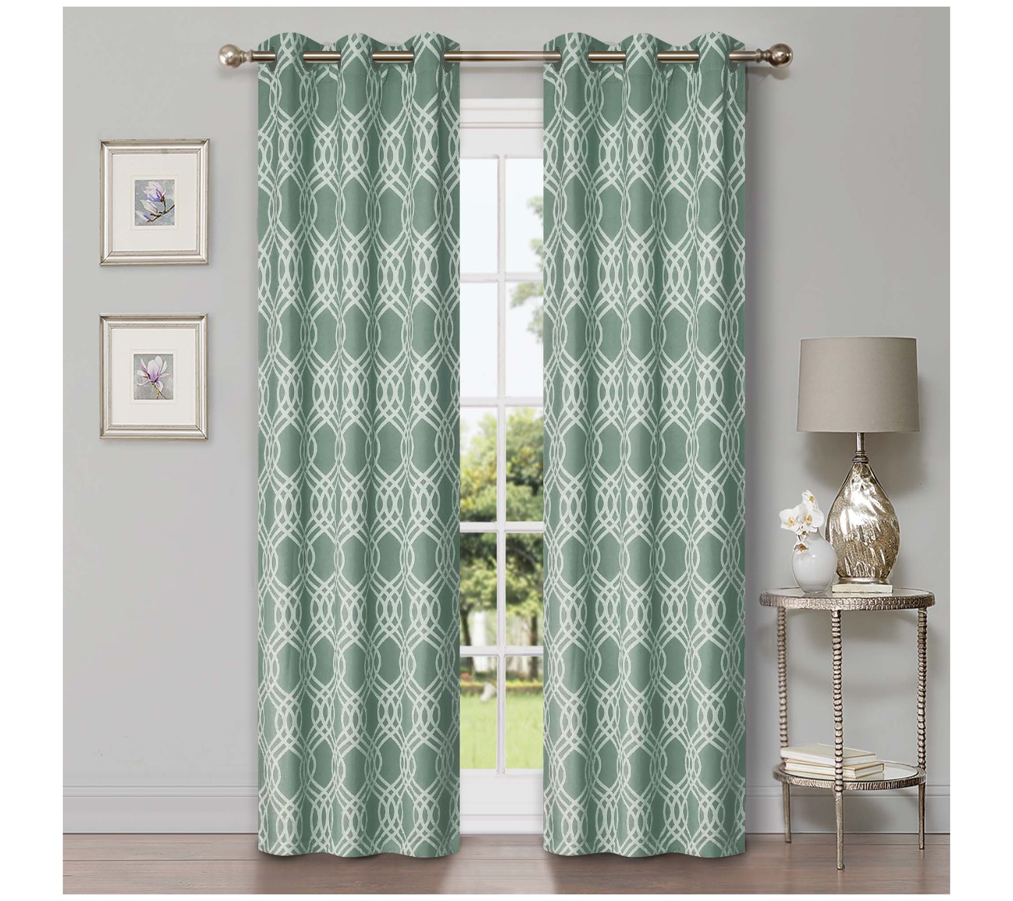 Superior Set of 2 Room Darkening Blackout Curtains, 42X96