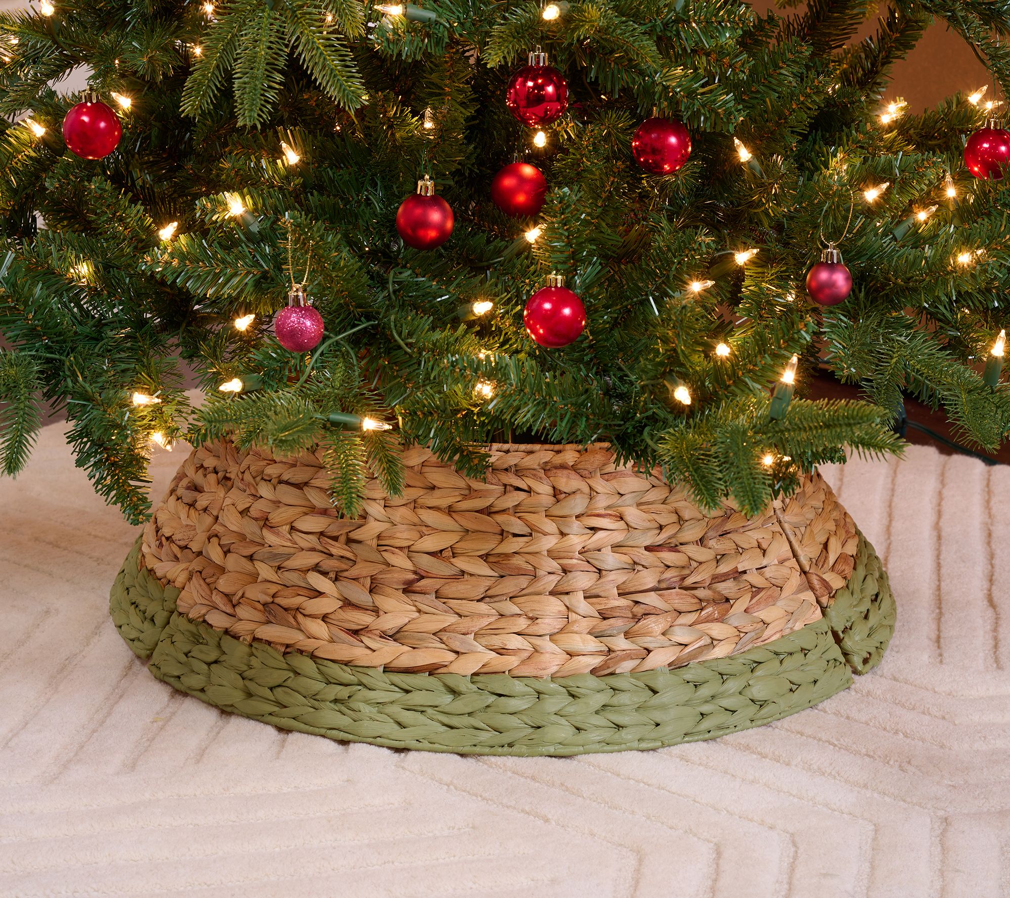 Martha Stewart 24" Rattan Colorblock Tree Collar