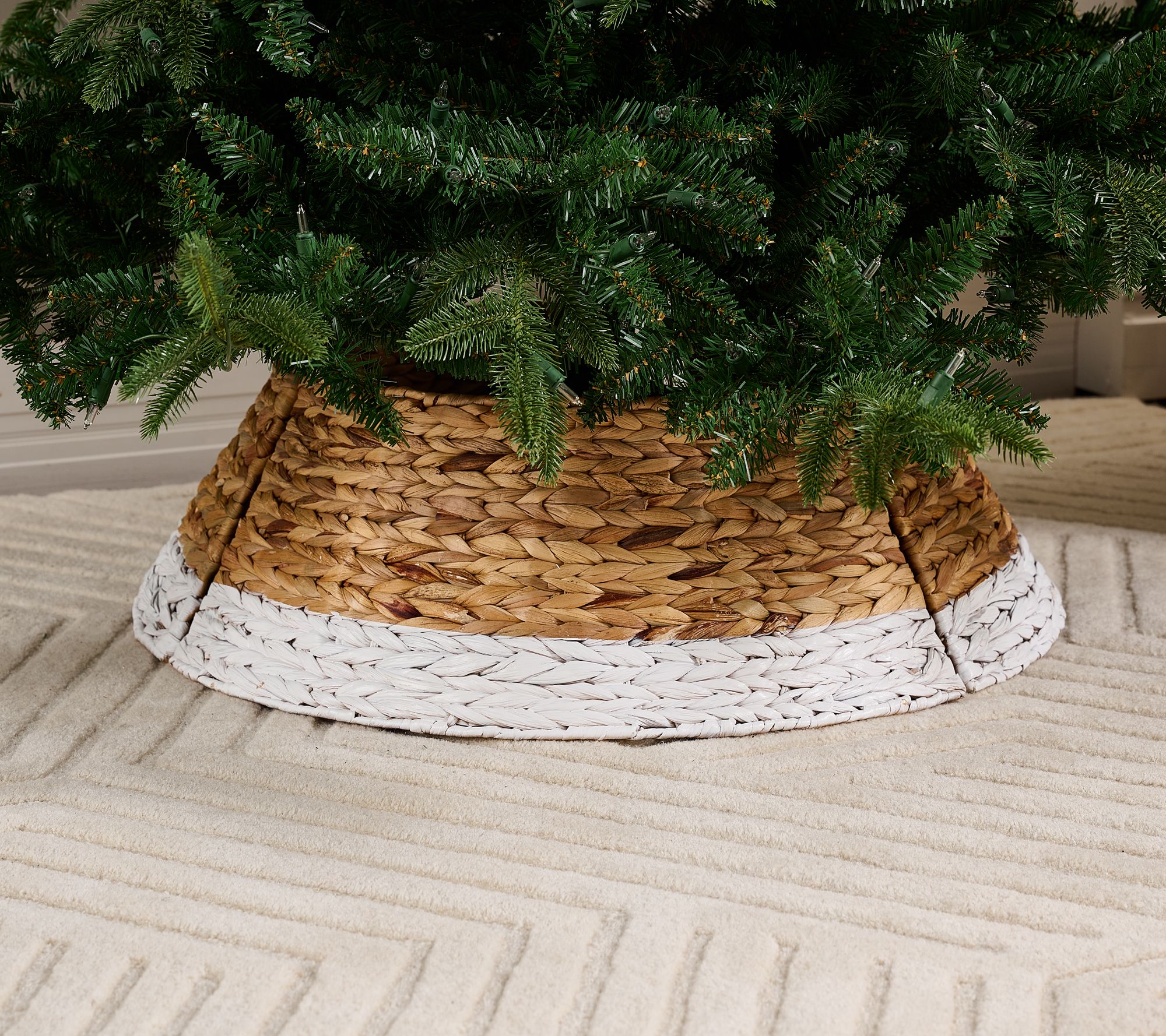 Martha Stewart 24" Rattan Colorblock Tree Collar