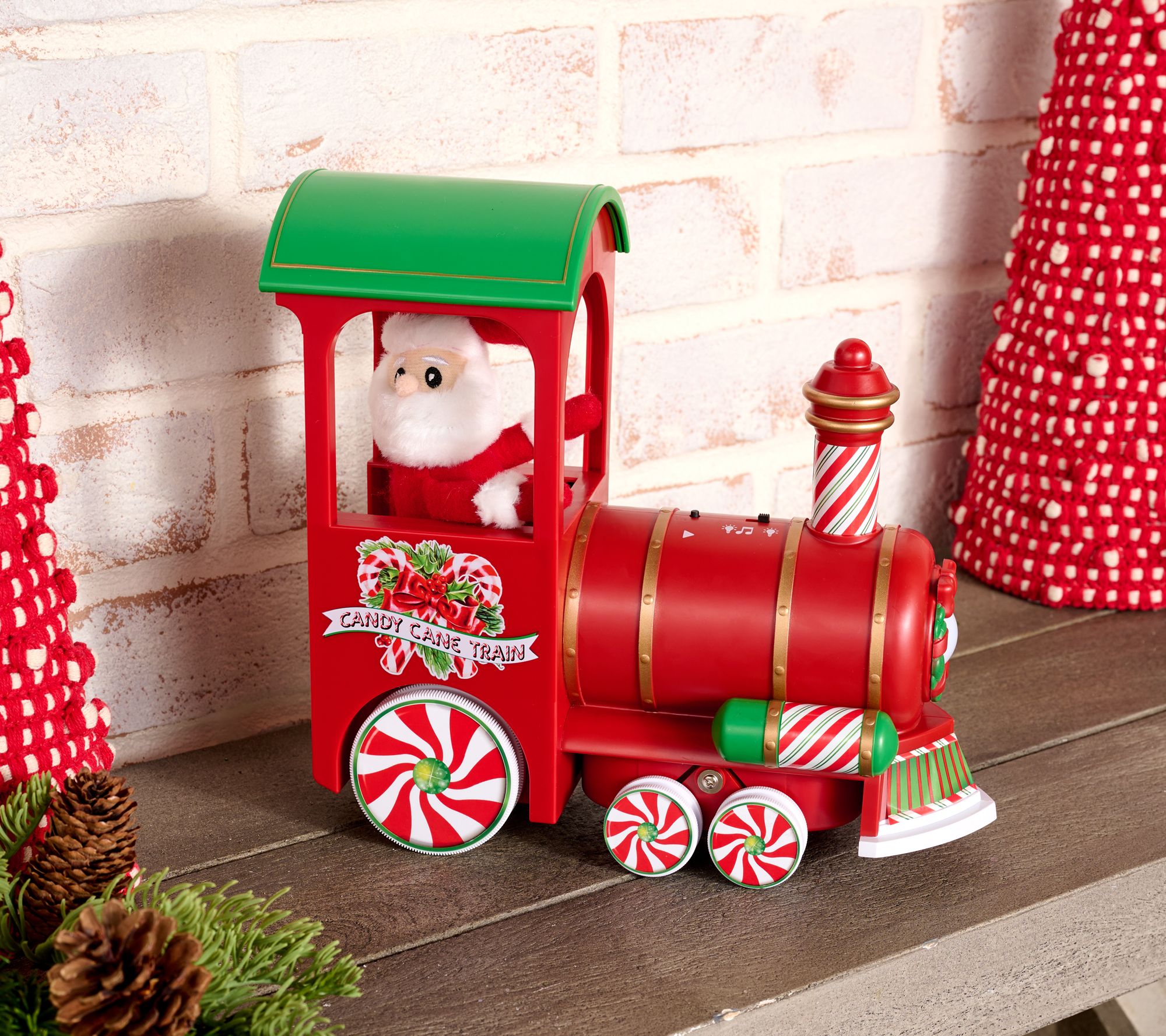 Mr. Christmas Animated Vintage Holiday Train with Santa