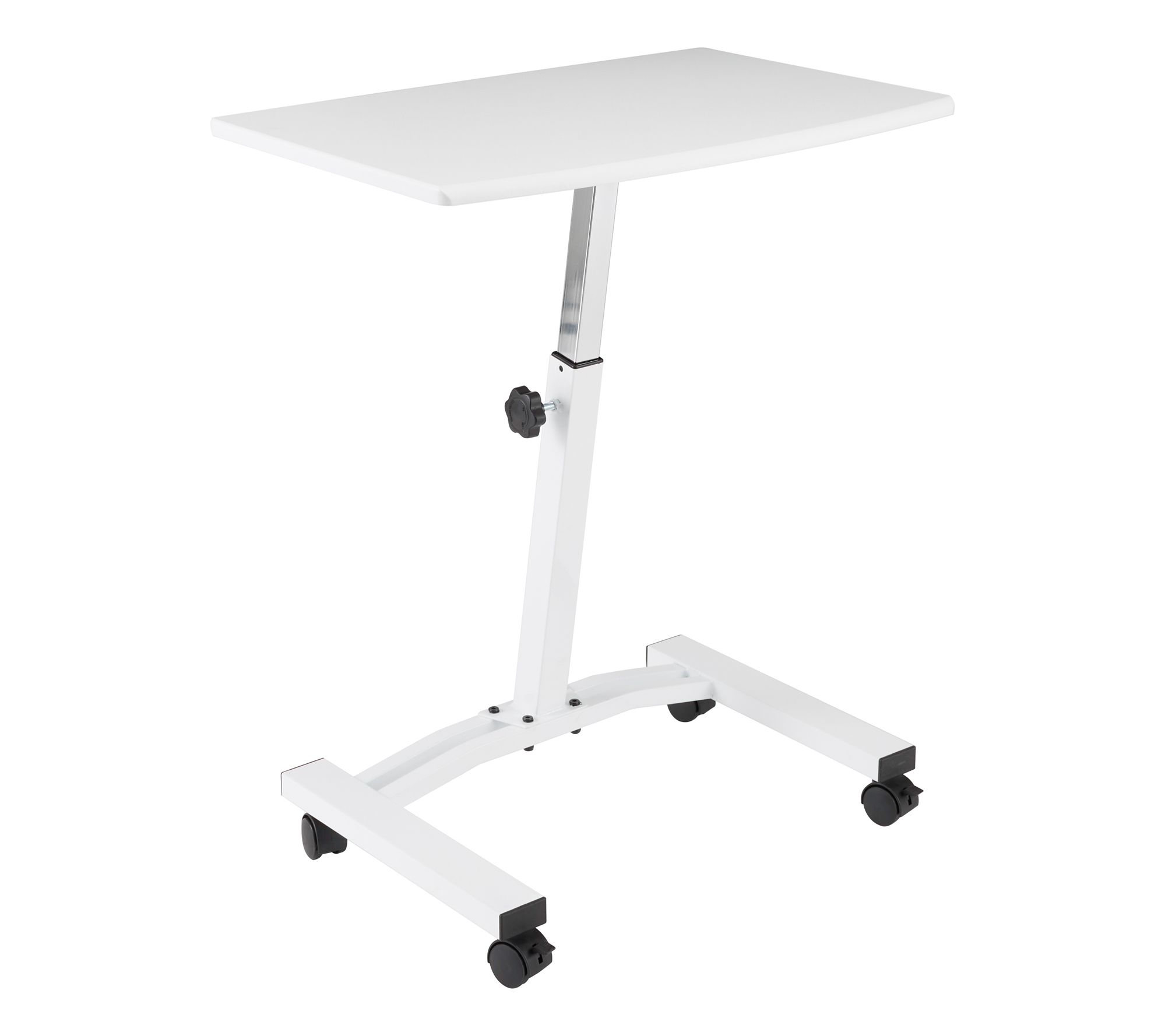 Seville Height Adjustable Solid-Top Mobile Laptop Desk