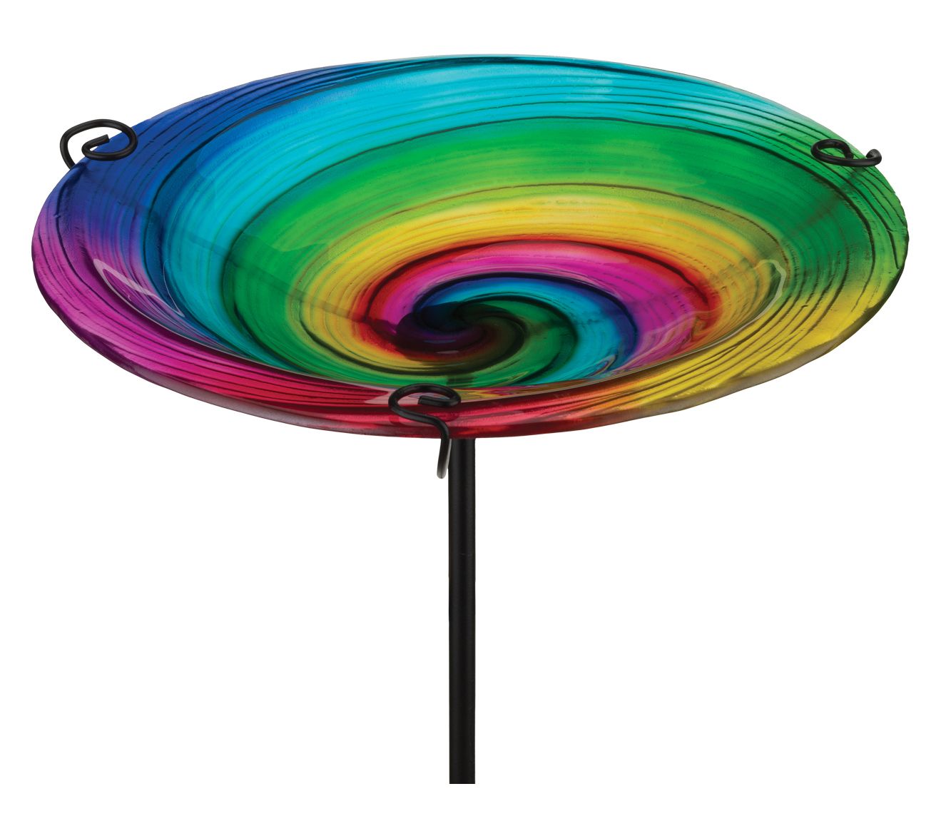Regal Art & Gift Birdbath/Feeder Stake - Rainbow