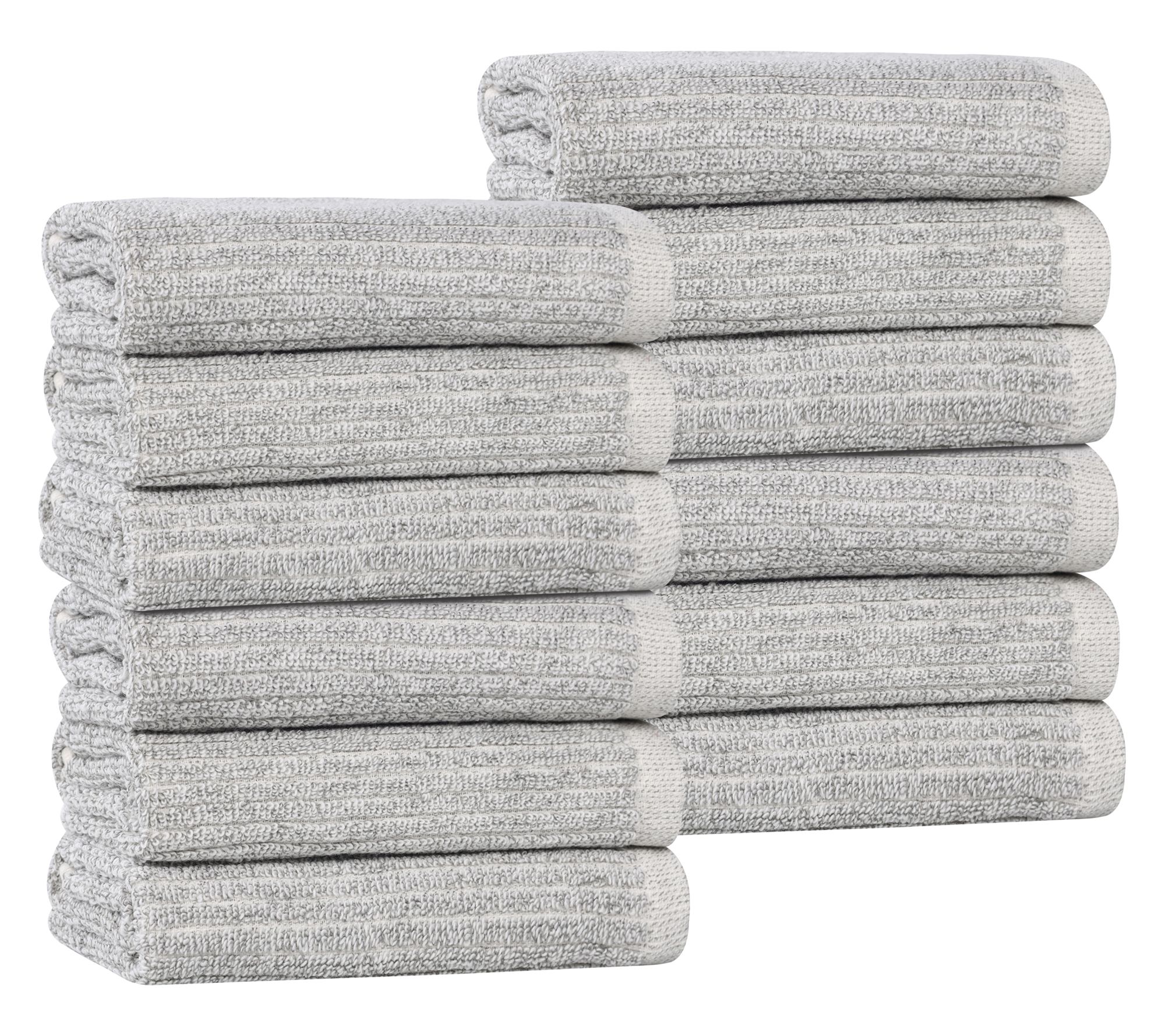 Superior Destin Cotton Blend Solid 12 Piece Face Towel Set