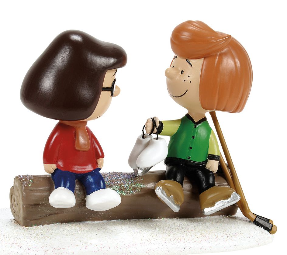 Department 56 Peanuts Village Peppermint Patty & Marcie Fig