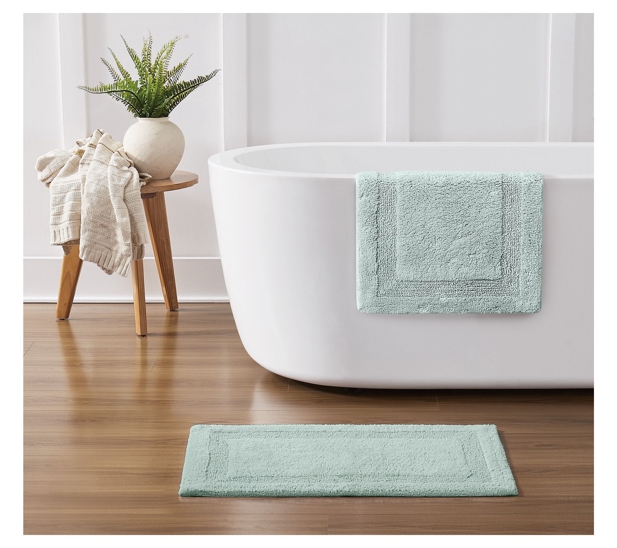 Royal Velvet Classic Cotton Set of 2 (17x24, 20x32) Bath Rug