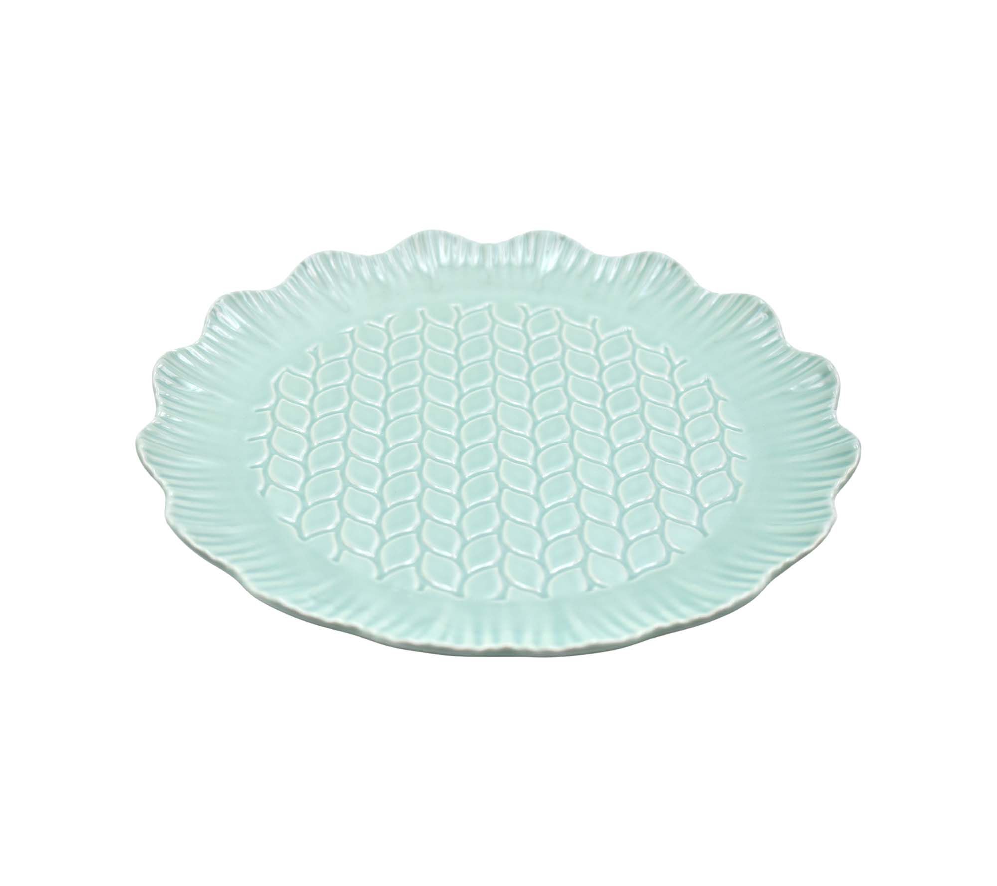 "As Is" Temp-tations Seasonal 12" Round Fluted Platter