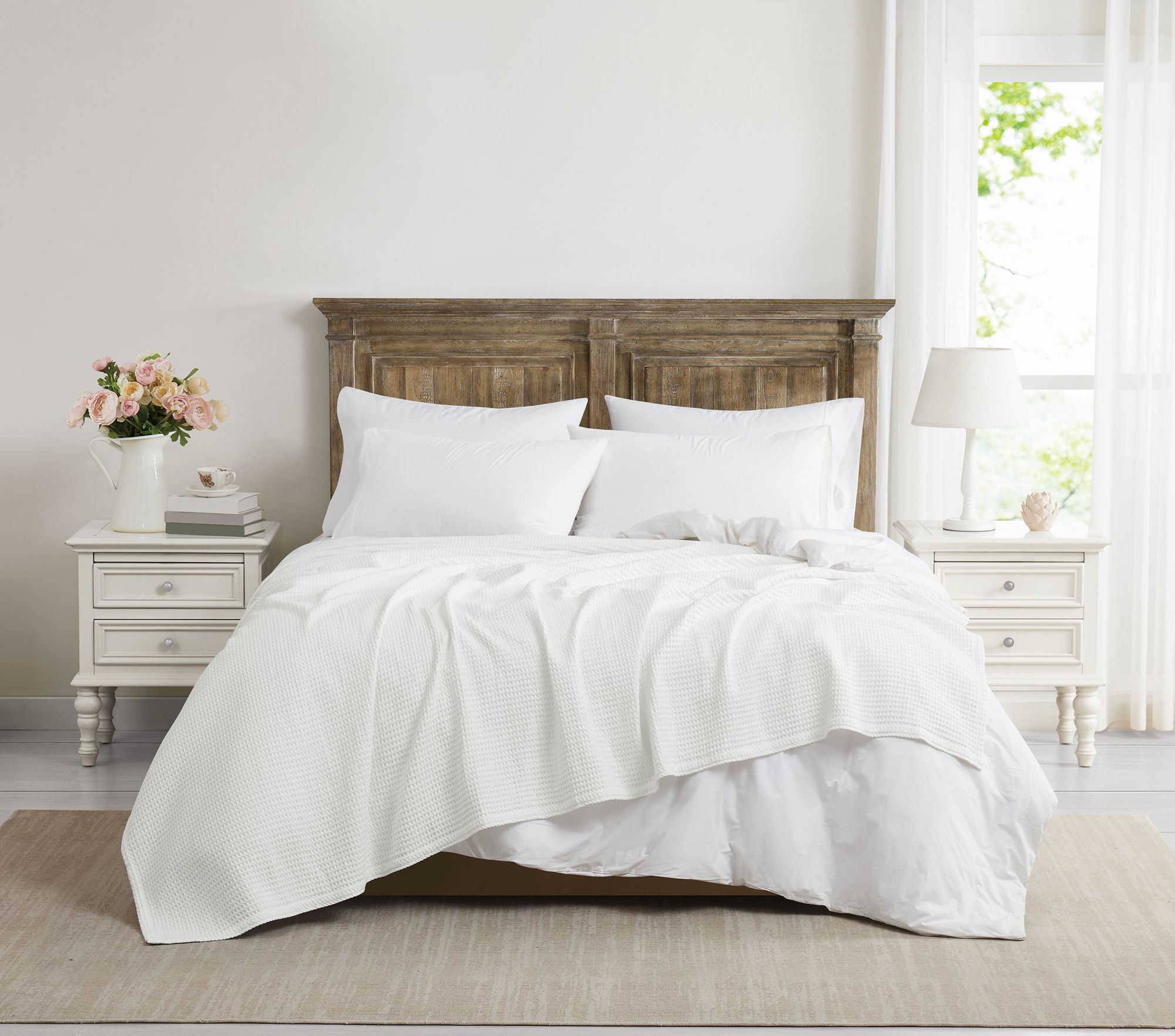 The Farmhouse by Rachel Ashwell Cotton Waffle Queen Blanket