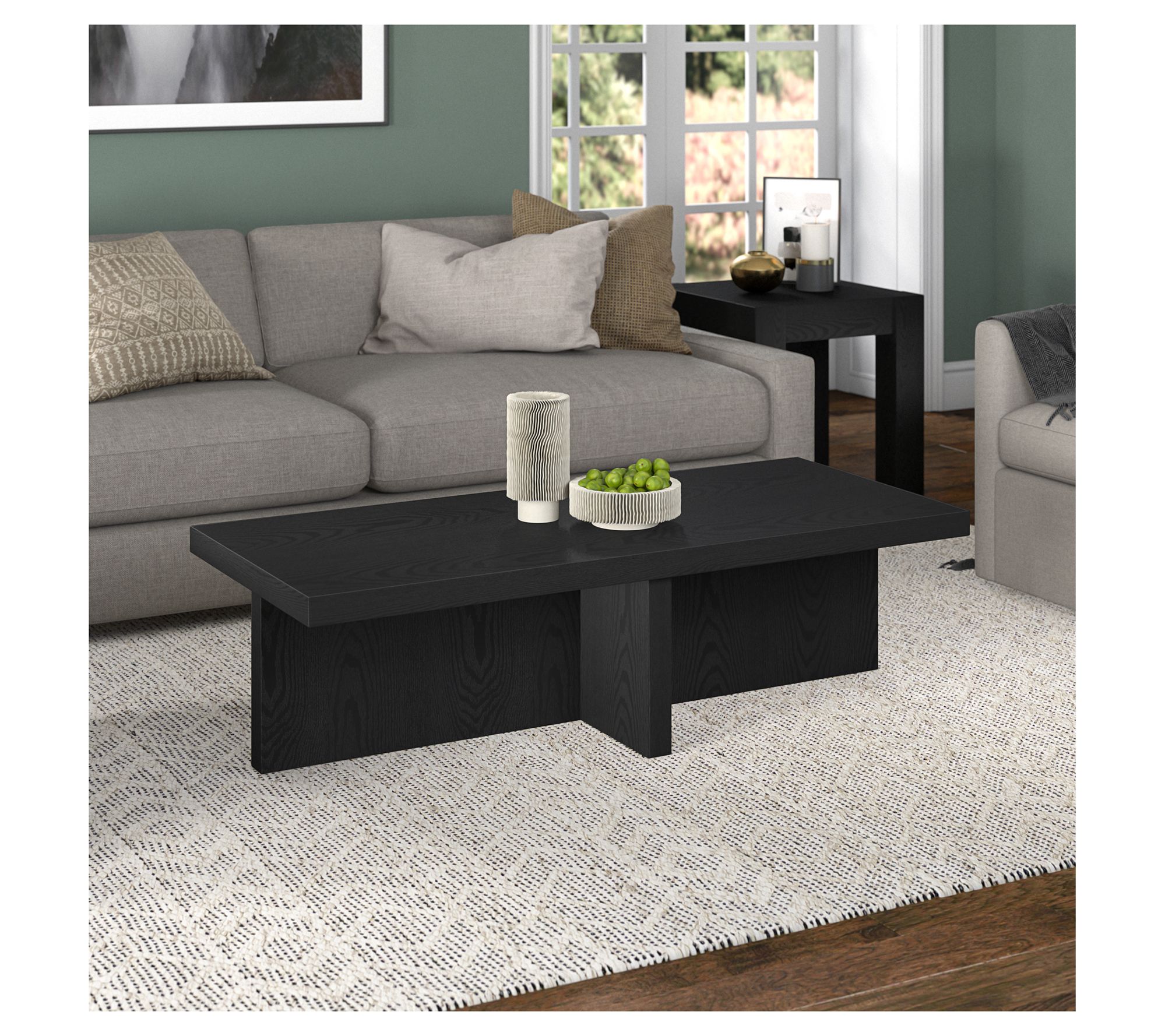 Hudson&Canal Elna 54" Wide Rectangular Coffee Table