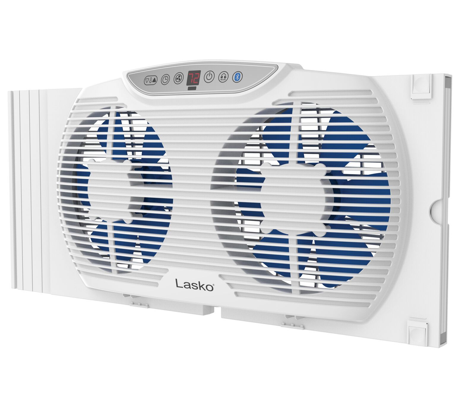 Lasko Electrically Reversible Twin Window Fan with Bluetooth