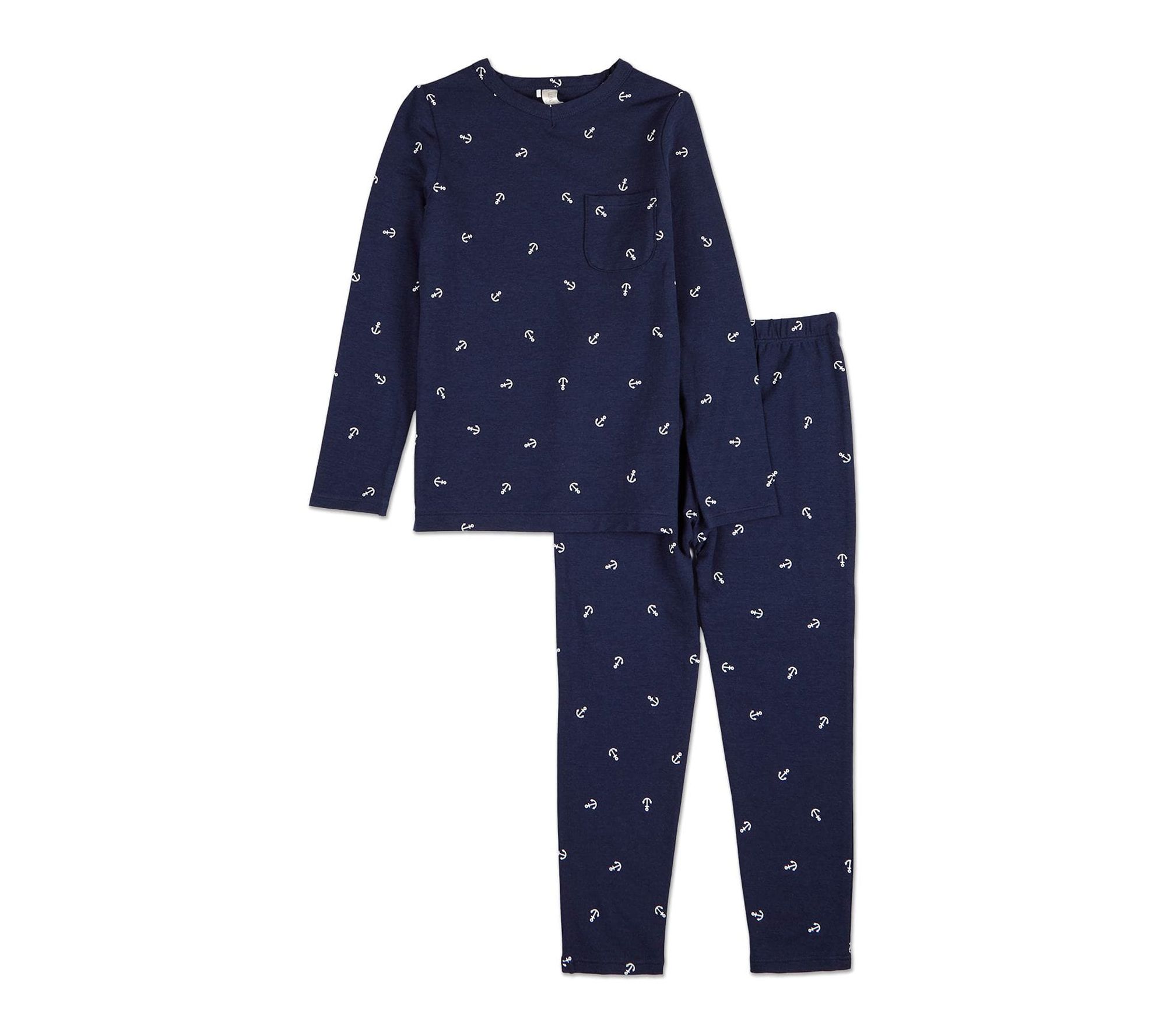 MiniMoi Boys Seas the Day Rayon Blend Pull-On Pajama Set