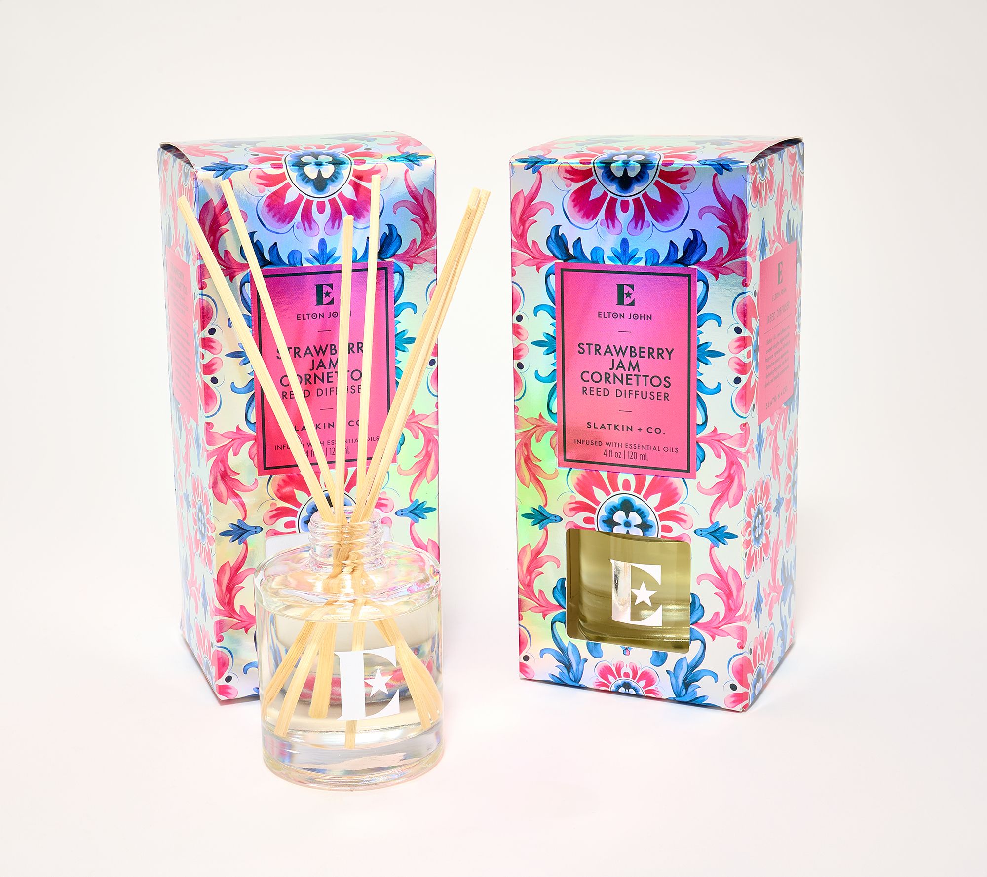 Elton John x Slatkin + Co. S/2 Strawberry Jam 4oz Reed Diffusers