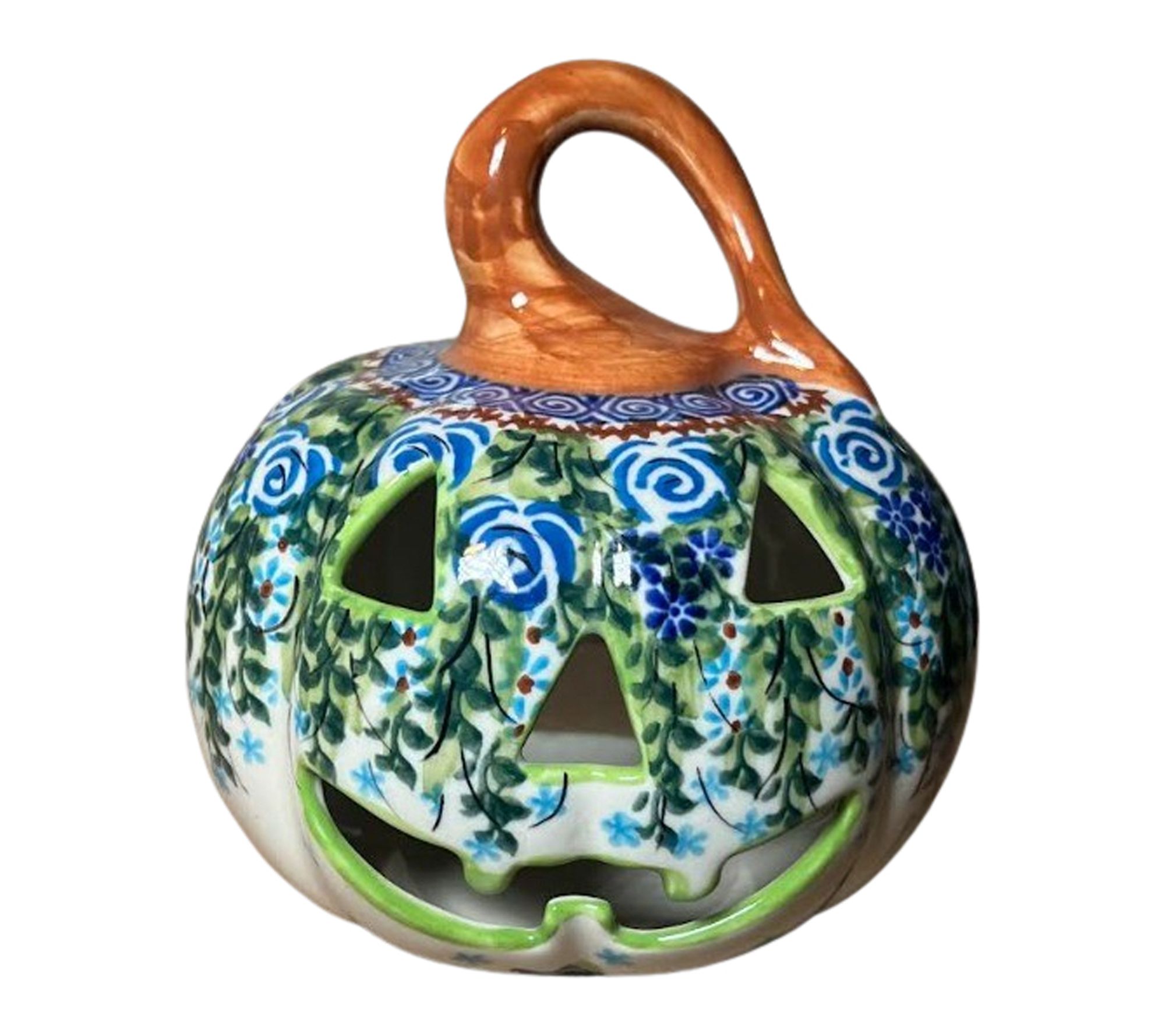 Lidia's Polish Pottery Small Jack O ' Lantern