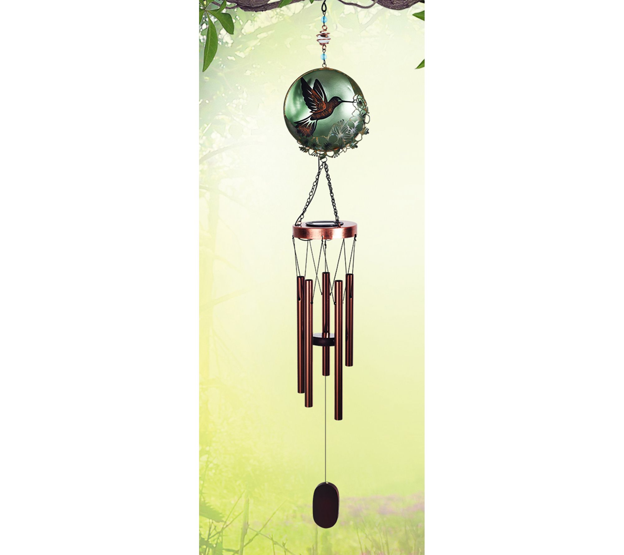 Sunset Vista Designs Flower Moon Solar Chime
