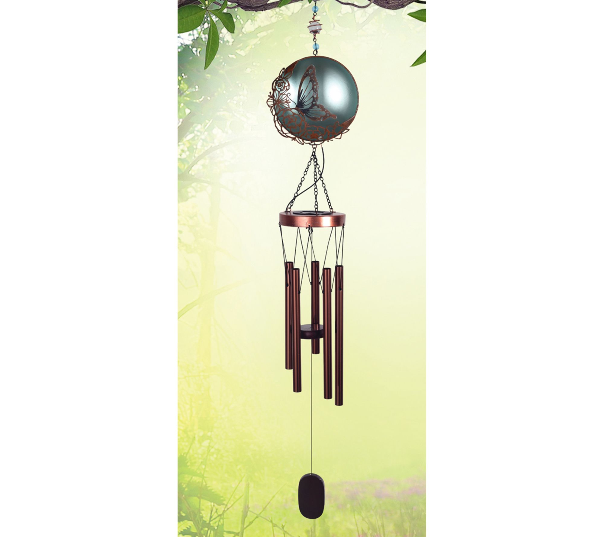 Sunset Vista Designs Flower Moon Solar Chime