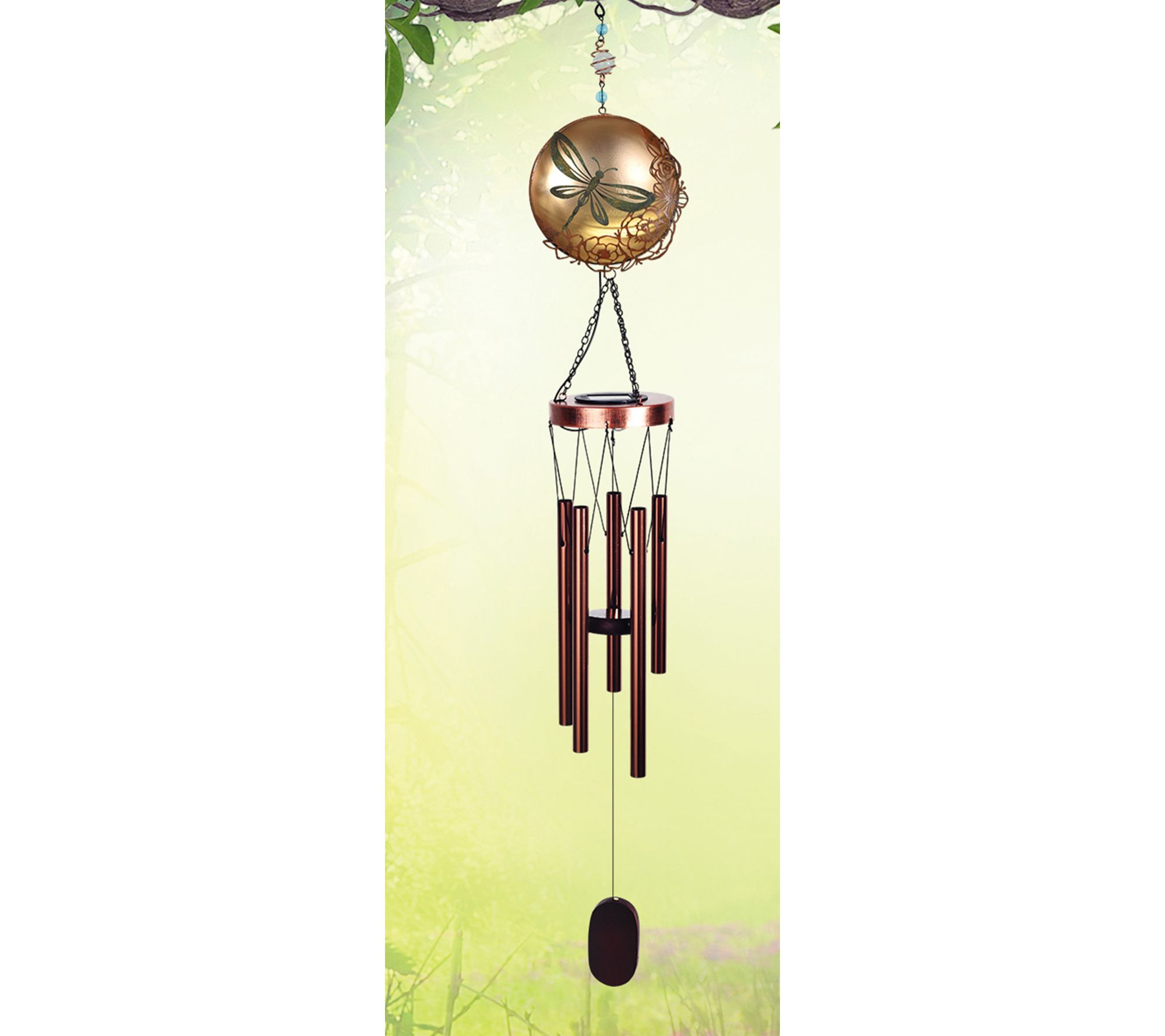 Sunset Vista Designs Flower Moon Solar Chime
