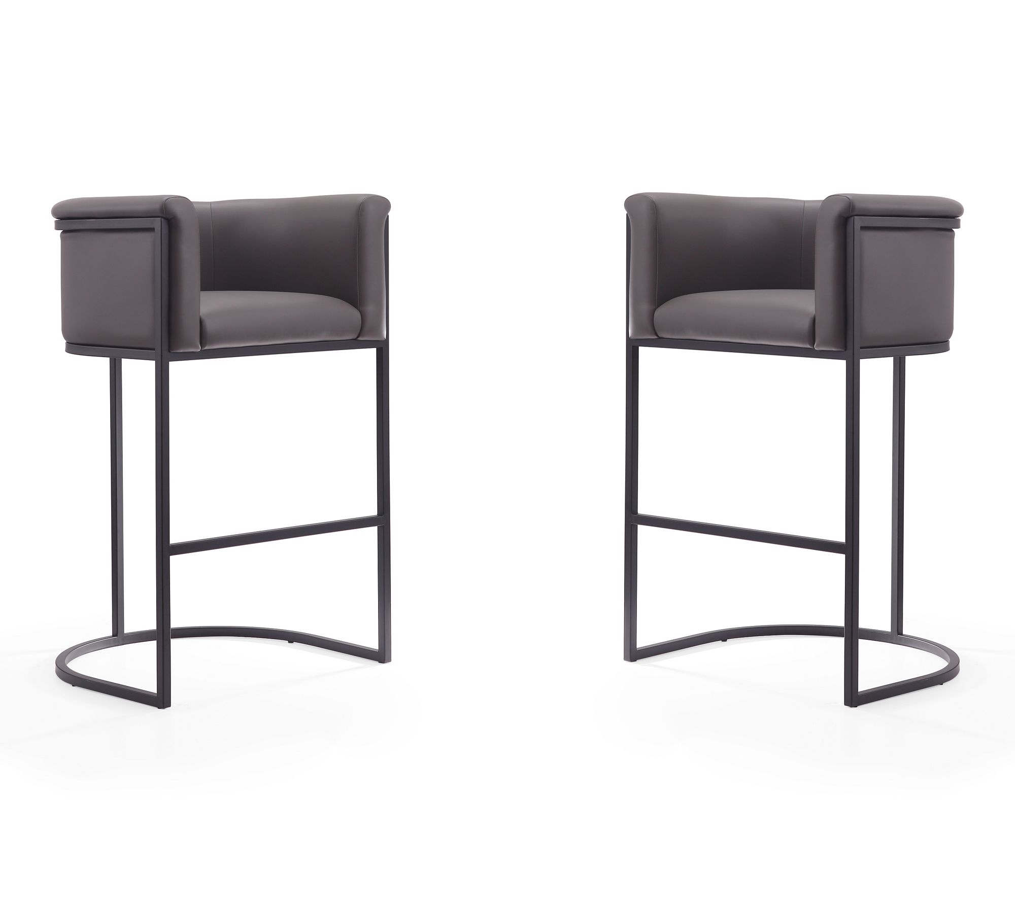 Manhattan Comfort Cosmopolitan Upholstered Barstool - Set of 2