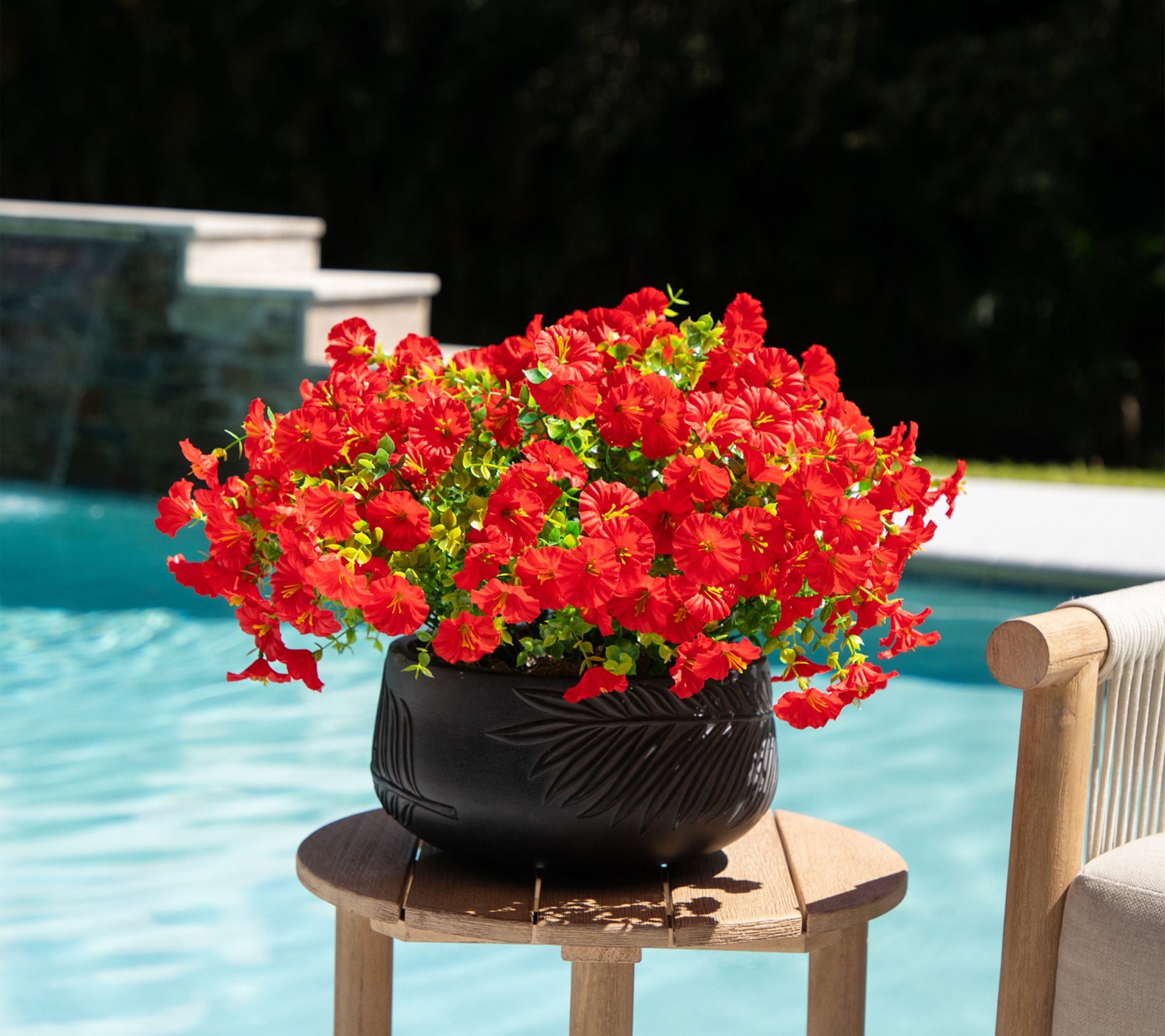 Nearly Natural 14-in UV Resistant Morning Glory- Set of 12