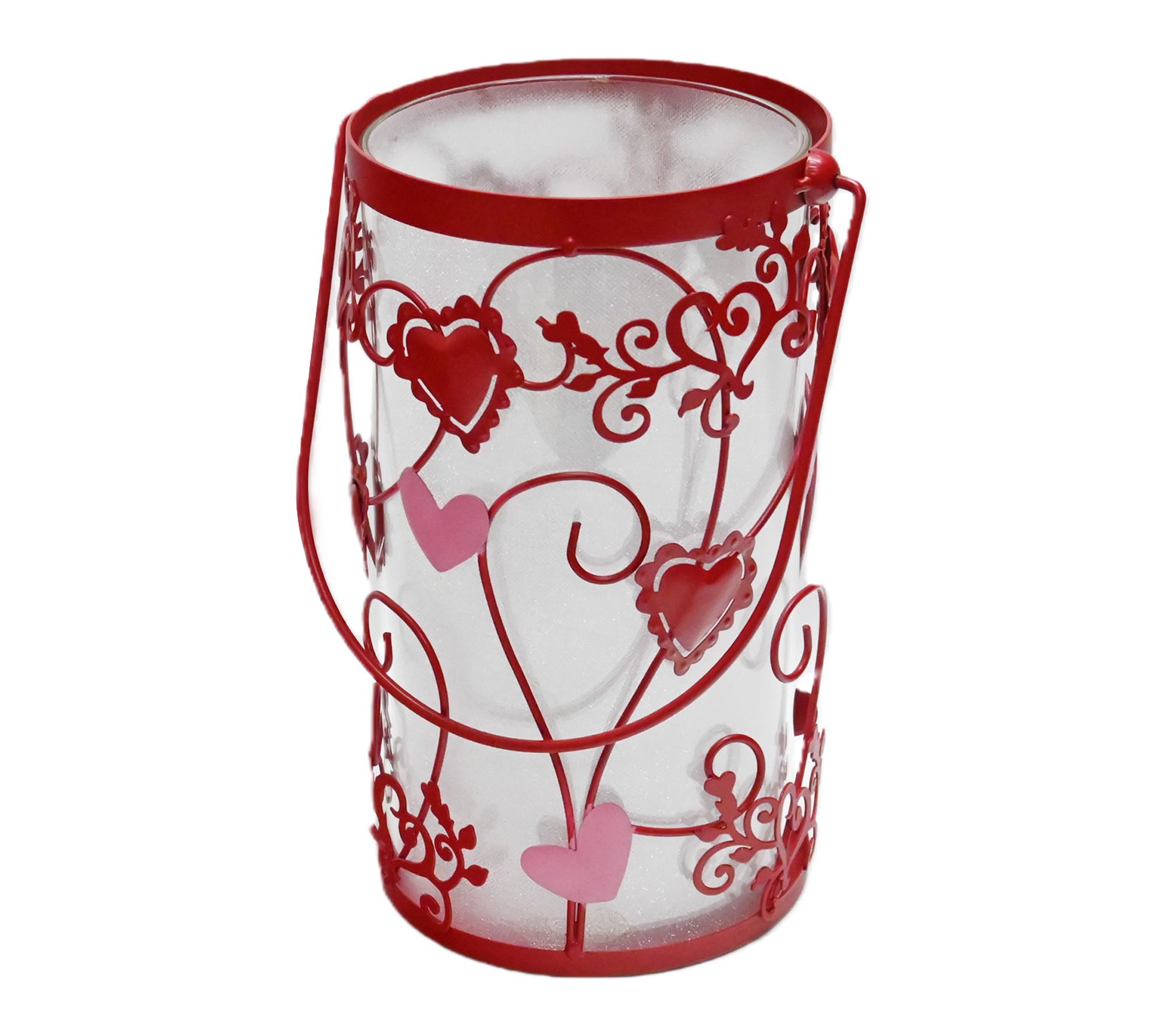 "As Is" Temp-tations Seasonal Glass Hurricane Lantern w/Fairy