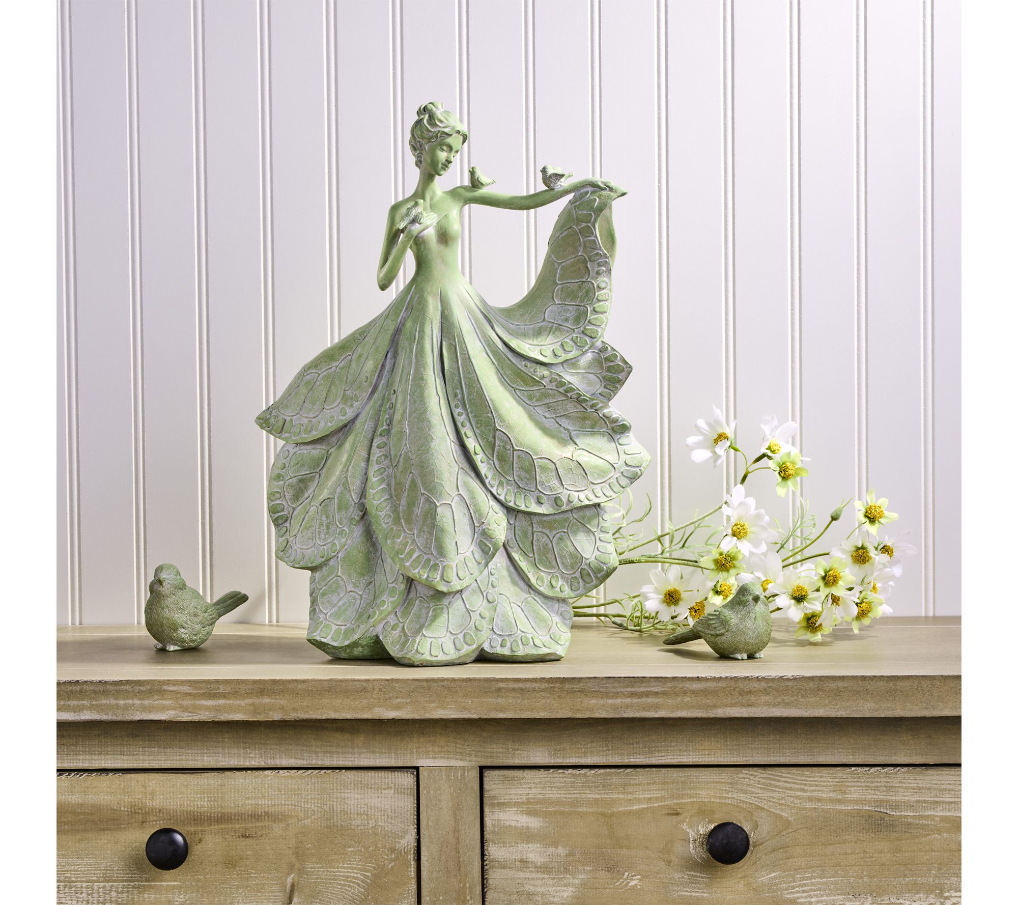 16" Resin Butterfly Wing Fairy By Valerie