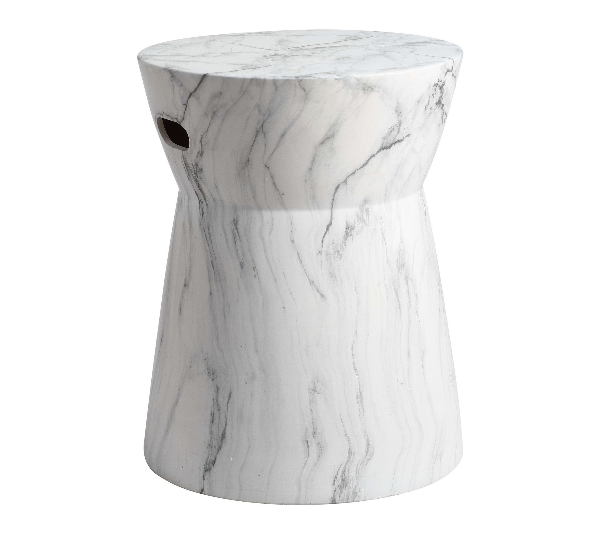 Balboa Faux Marble Garden Stool by Valerie