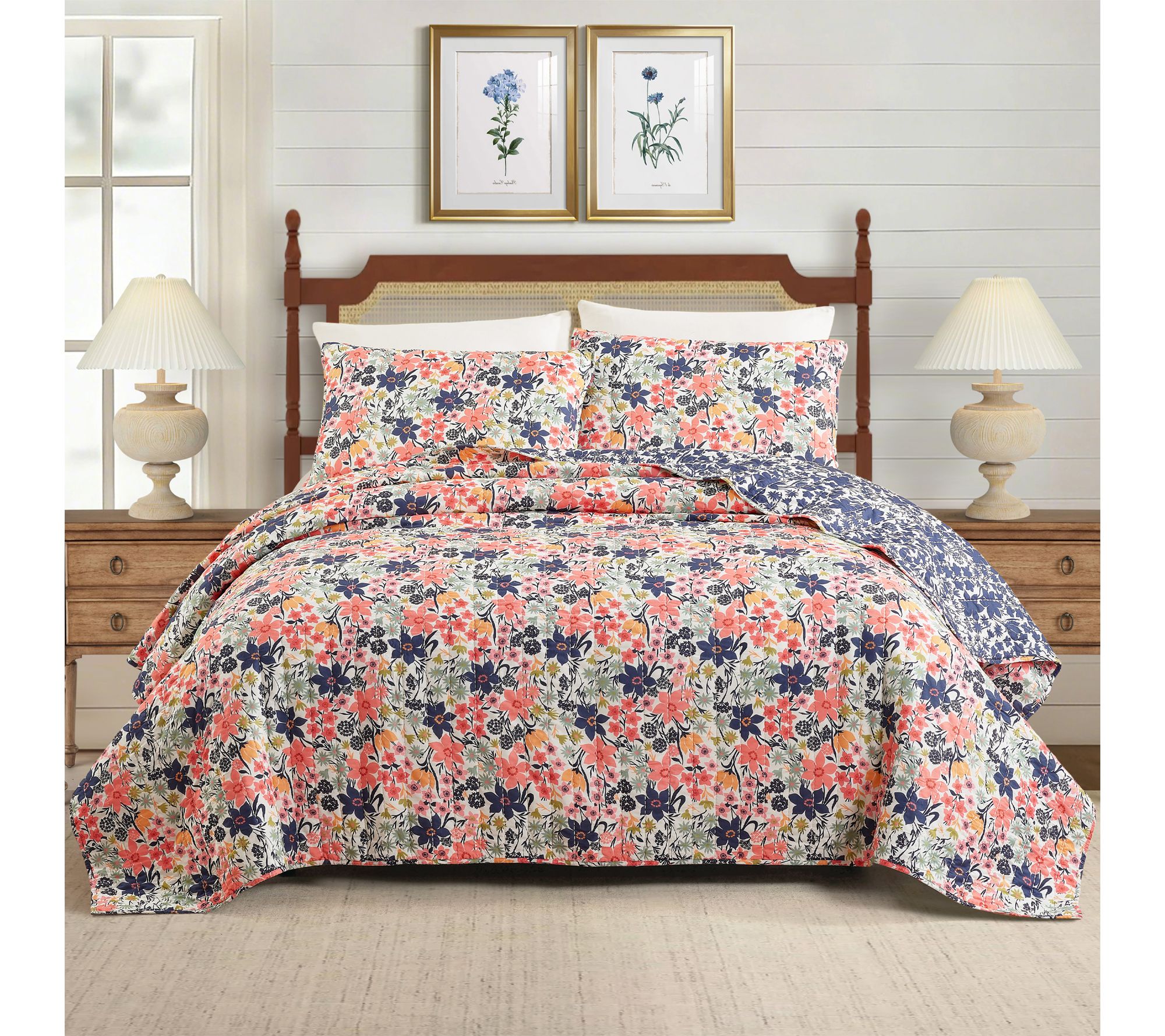 Spartina 449 Marsh Hens 3-Pc Full/Queen Quilt Set