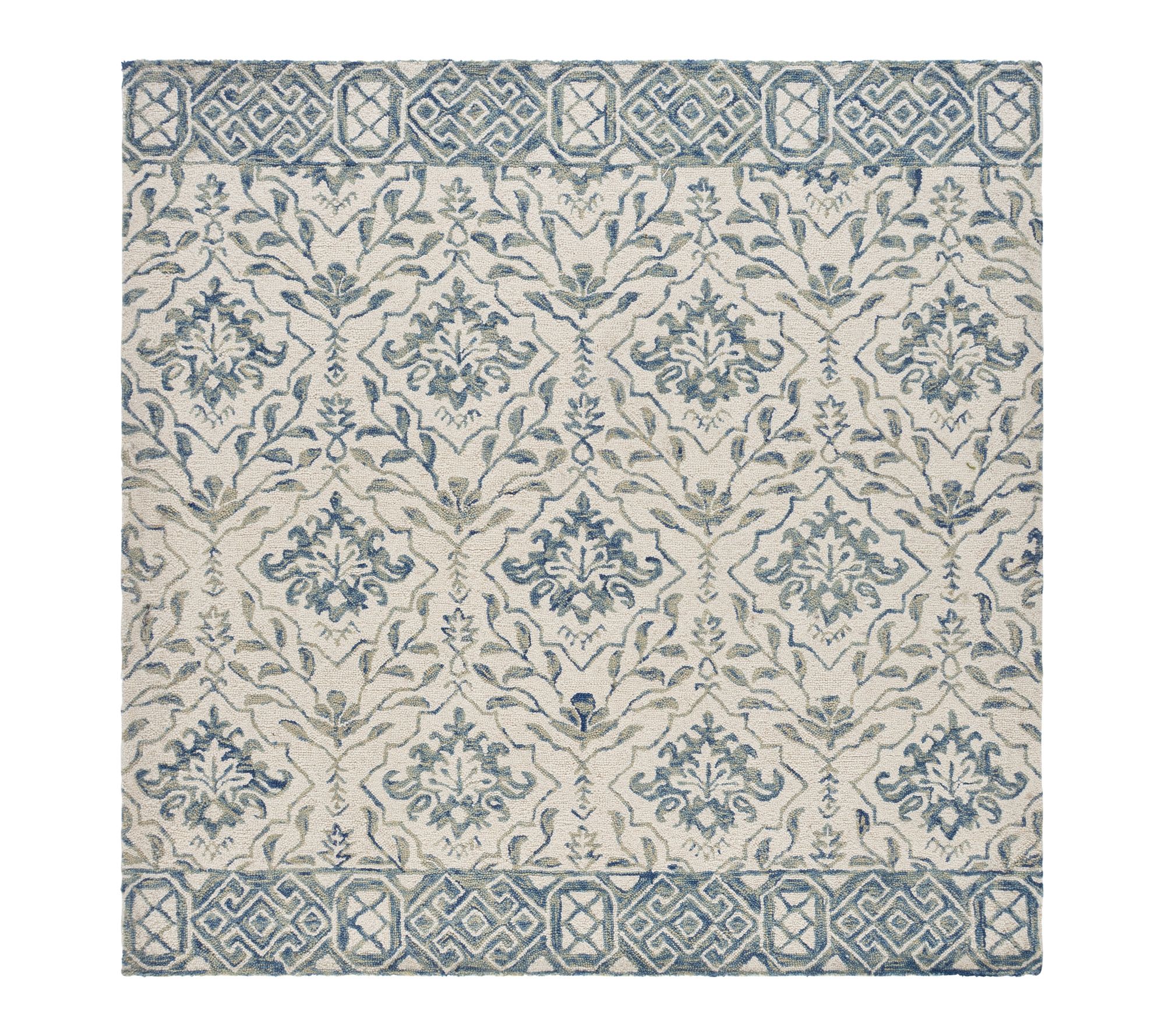Dip Dye Fleur 8' x 8' Square Wool Rug by Valerie