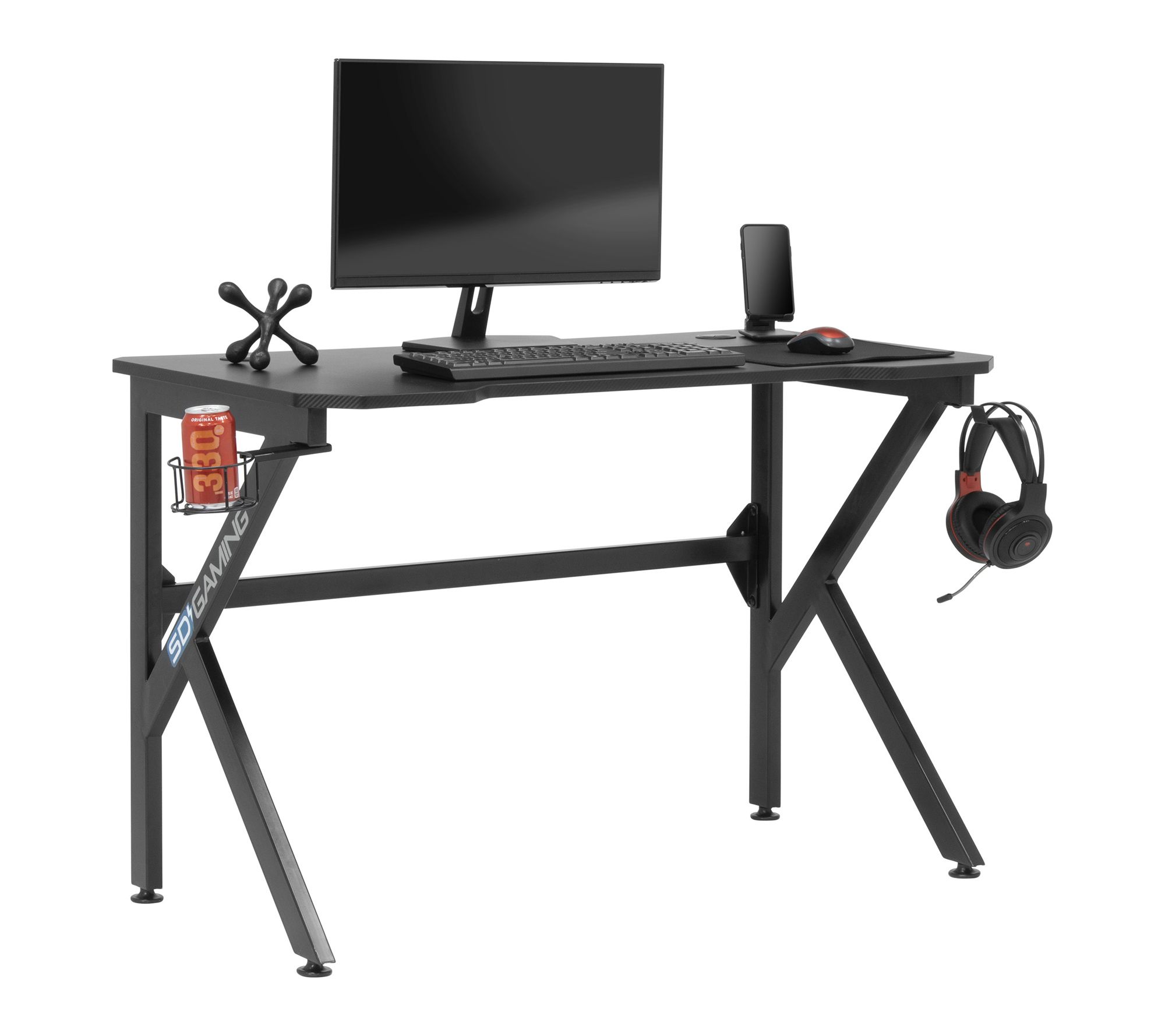 Studio Designs Saga PC Gaming Desk with Headphone Hook