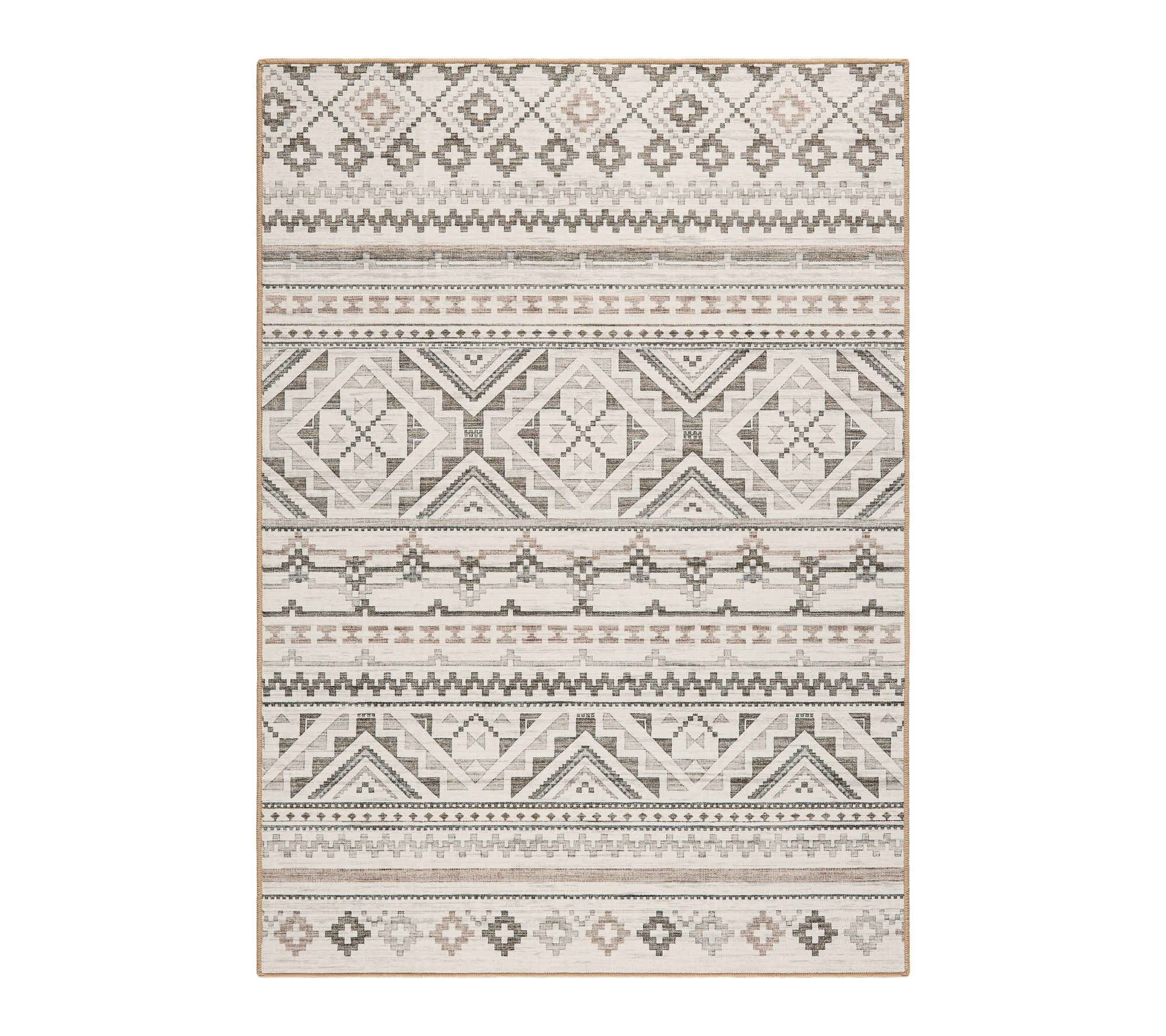 Everwash Haven Modern Geo 8x10 Washable Area Rug