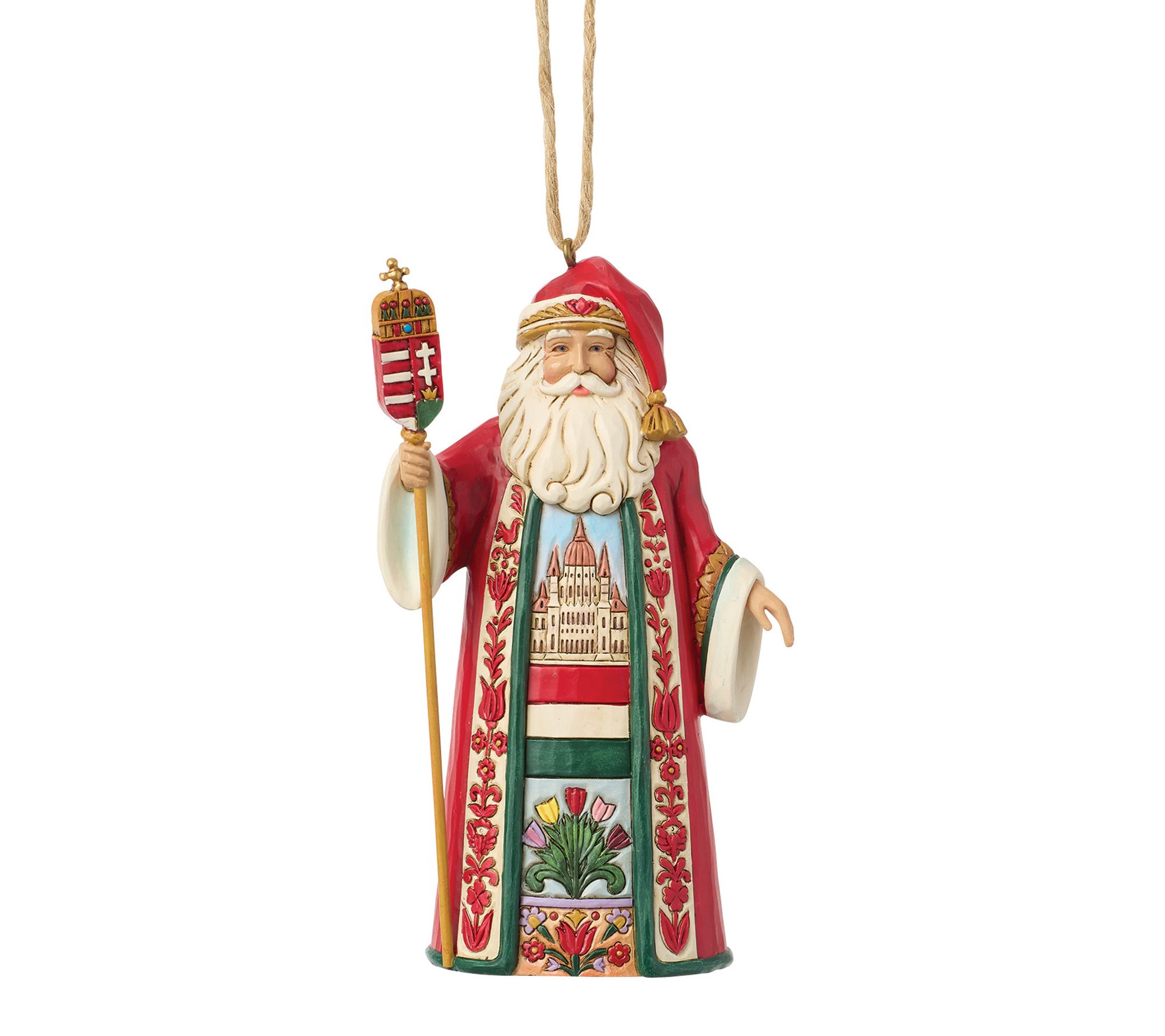 Jim Shore Heartwood Creek Hungarian Santas Hanging Ornament
