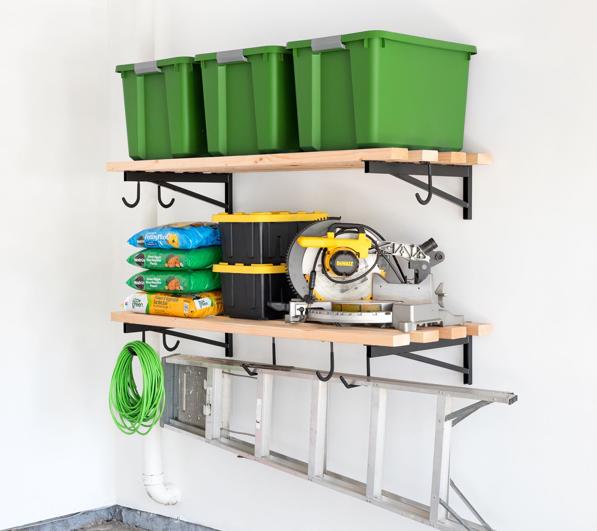 StoreYour 2' x 4' DIY Wall Shelf Brackets - Heavy Duty