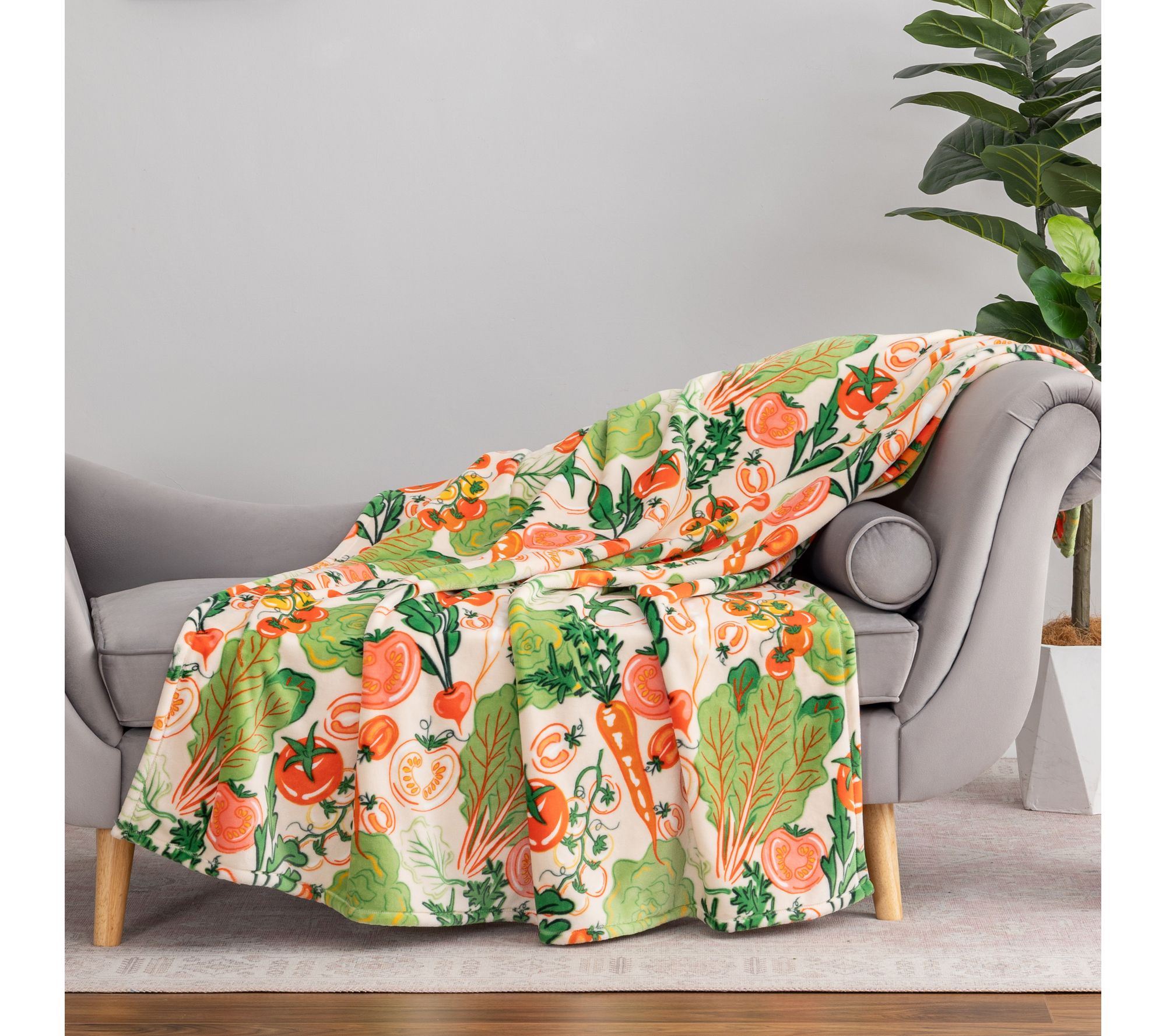 "As Is" Berkshire Garden 60"x70" Velvetsoft Throw
