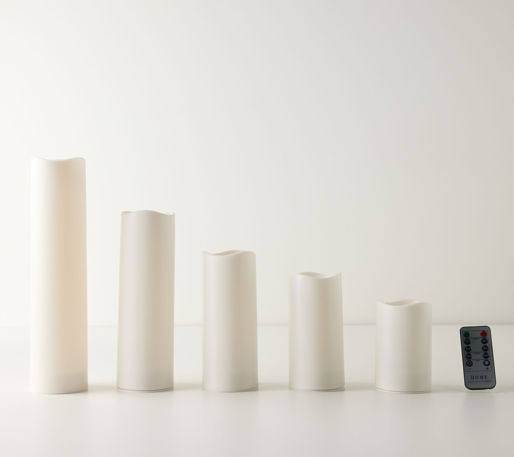 Home Reflections In/Outdoor Set of 5 Pillar Candles