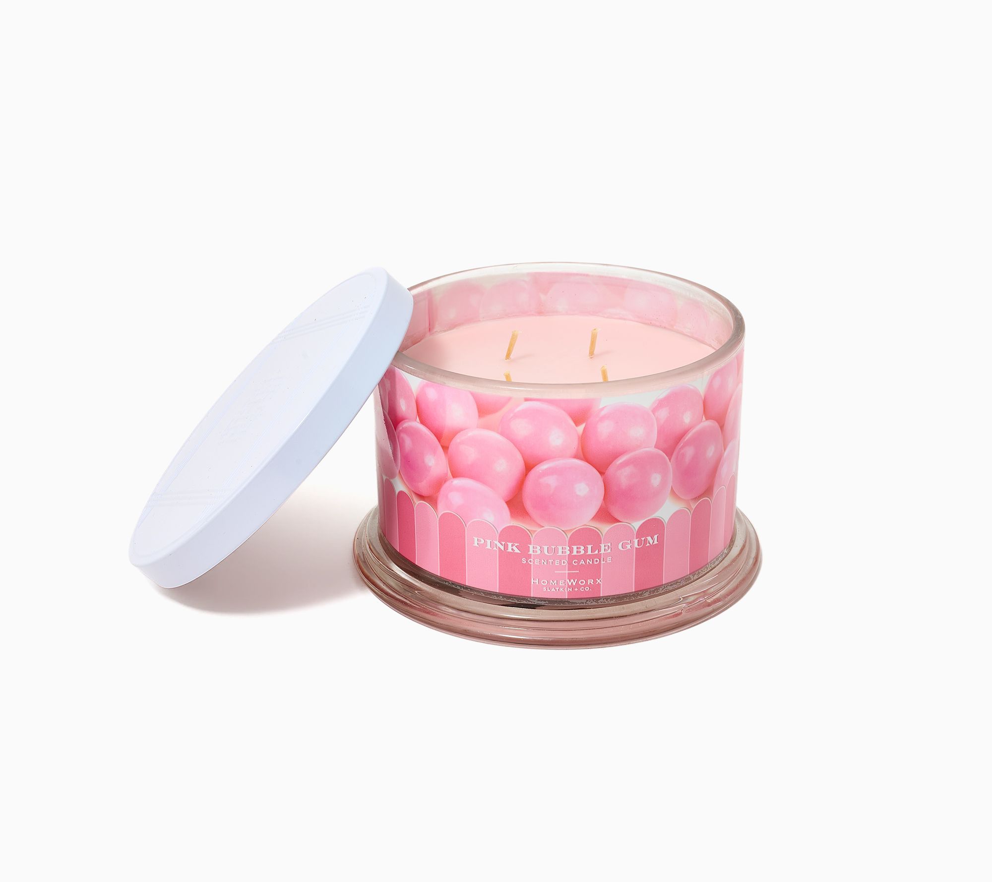 HomeWorx by Slatkin + Co. 18oz Pink Bubble Gum Candle