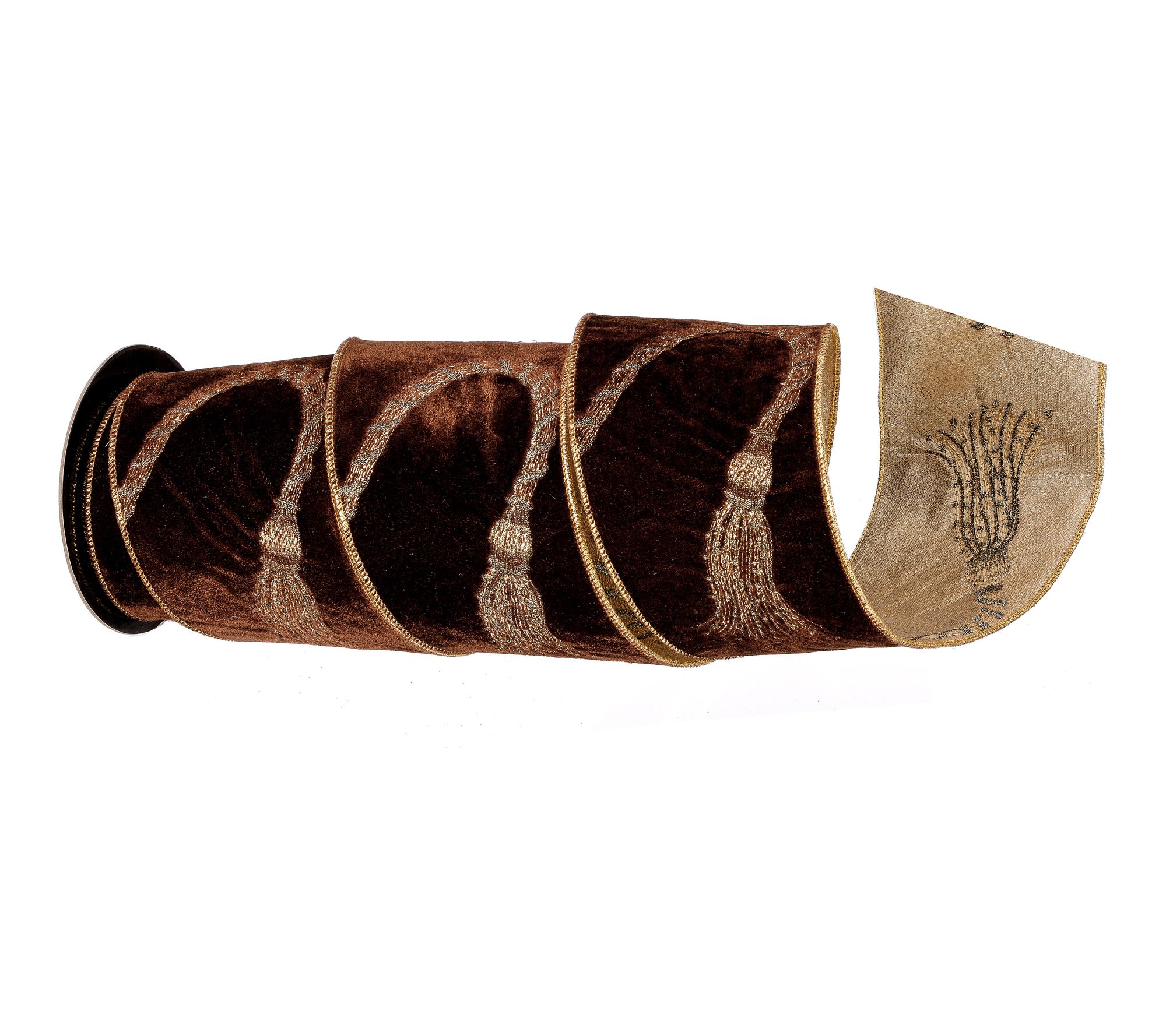 4"X5y Velvet W/Tassel Design Ribbon by Valerie