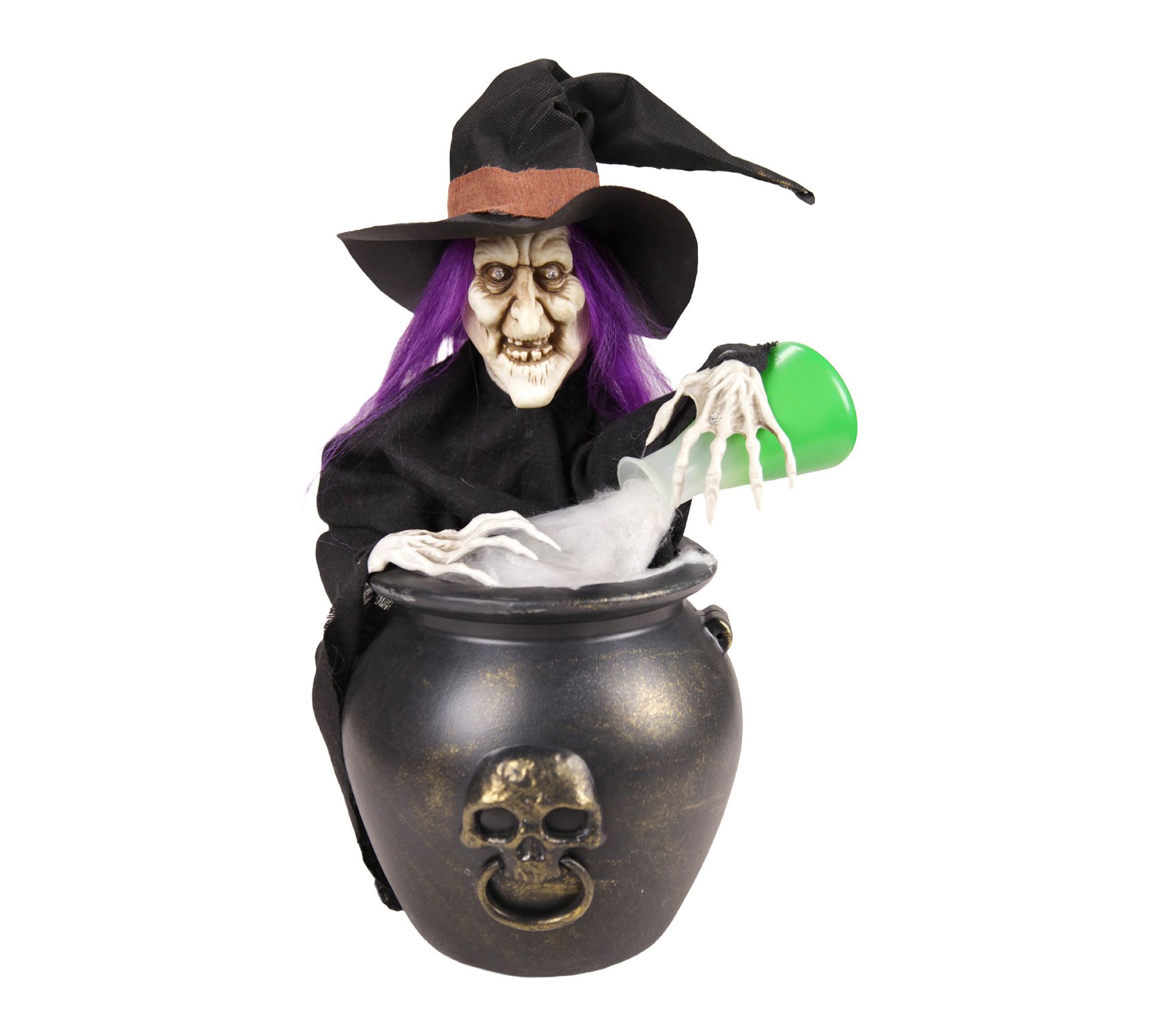 Haunted Hill Farm 1.8-Ft. Witch Pouring Potion Animatronic